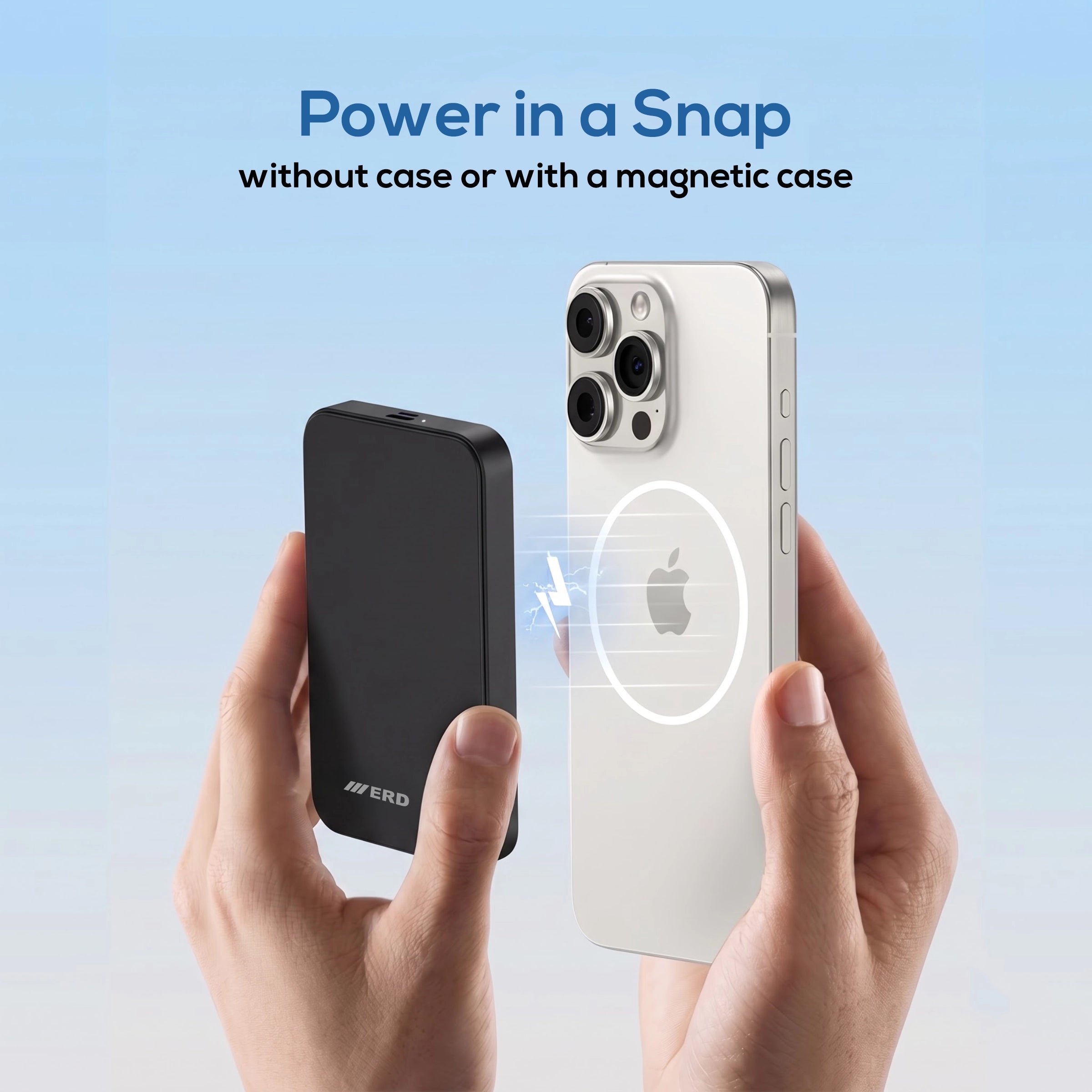 ERD PB-184 Power Bank 5000 mAh,12W Wireless Charging