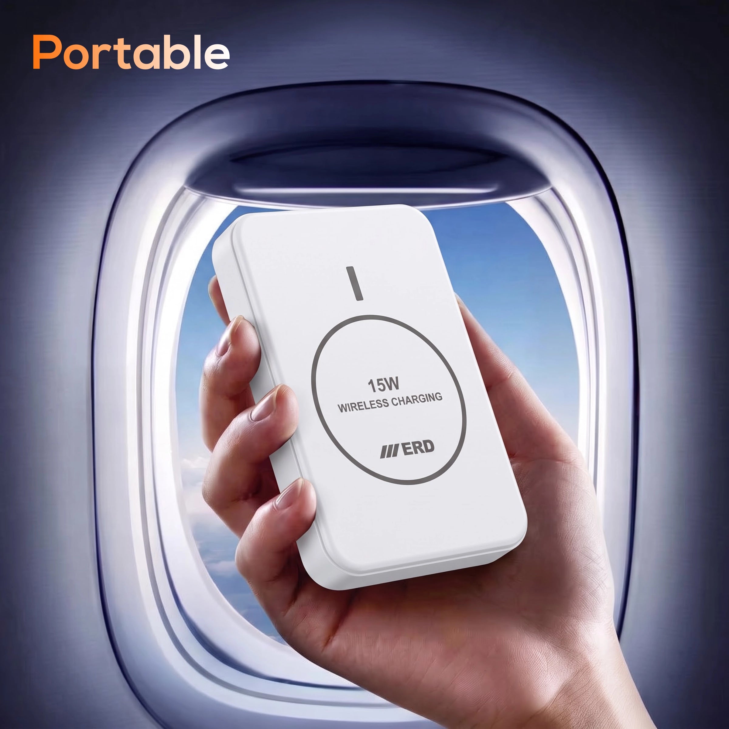 ERD PB-182  Power Bank 10000 mAh, 15WWireless Charging