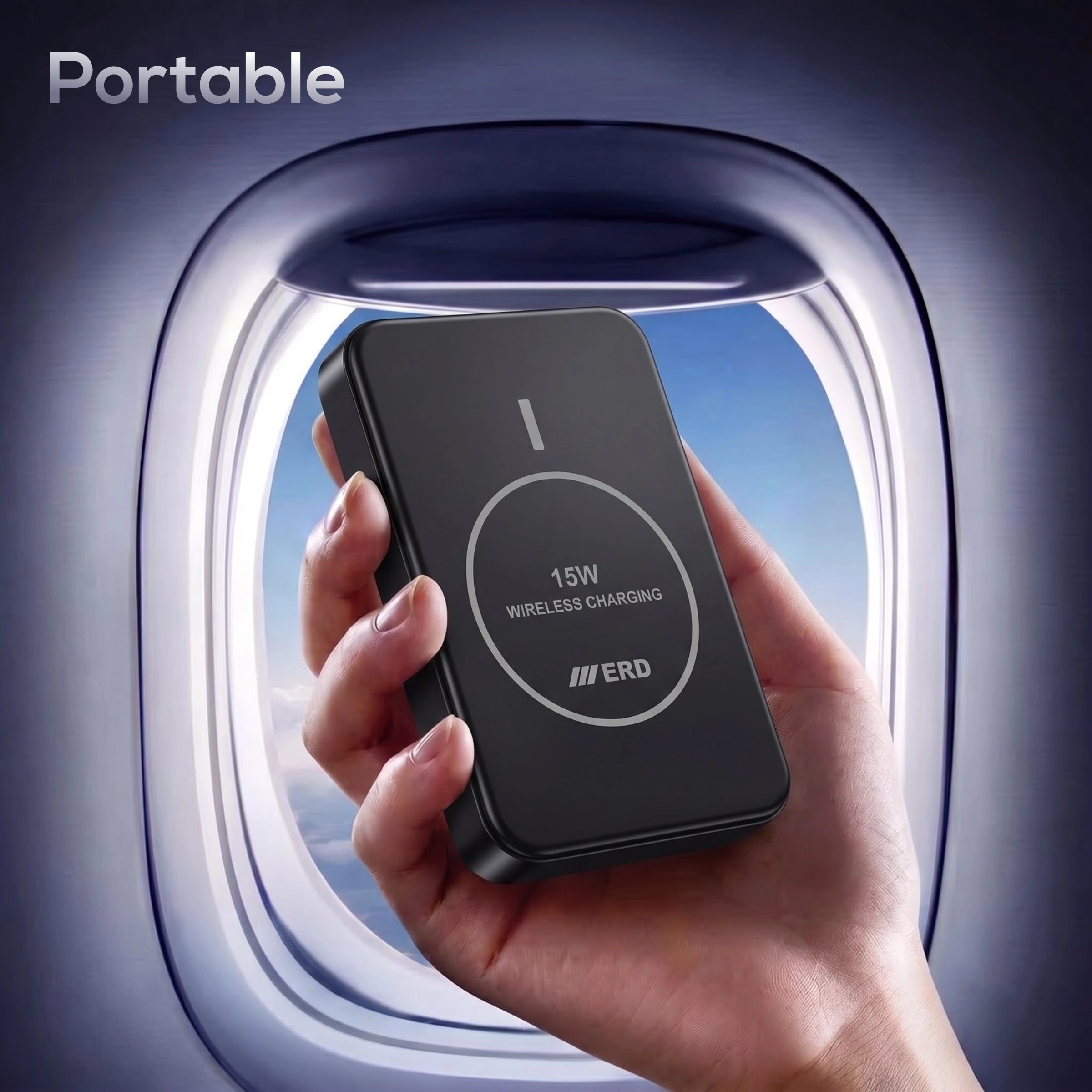 ERD PB-182  Power Bank 10000 mAh, 15WWireless Charging