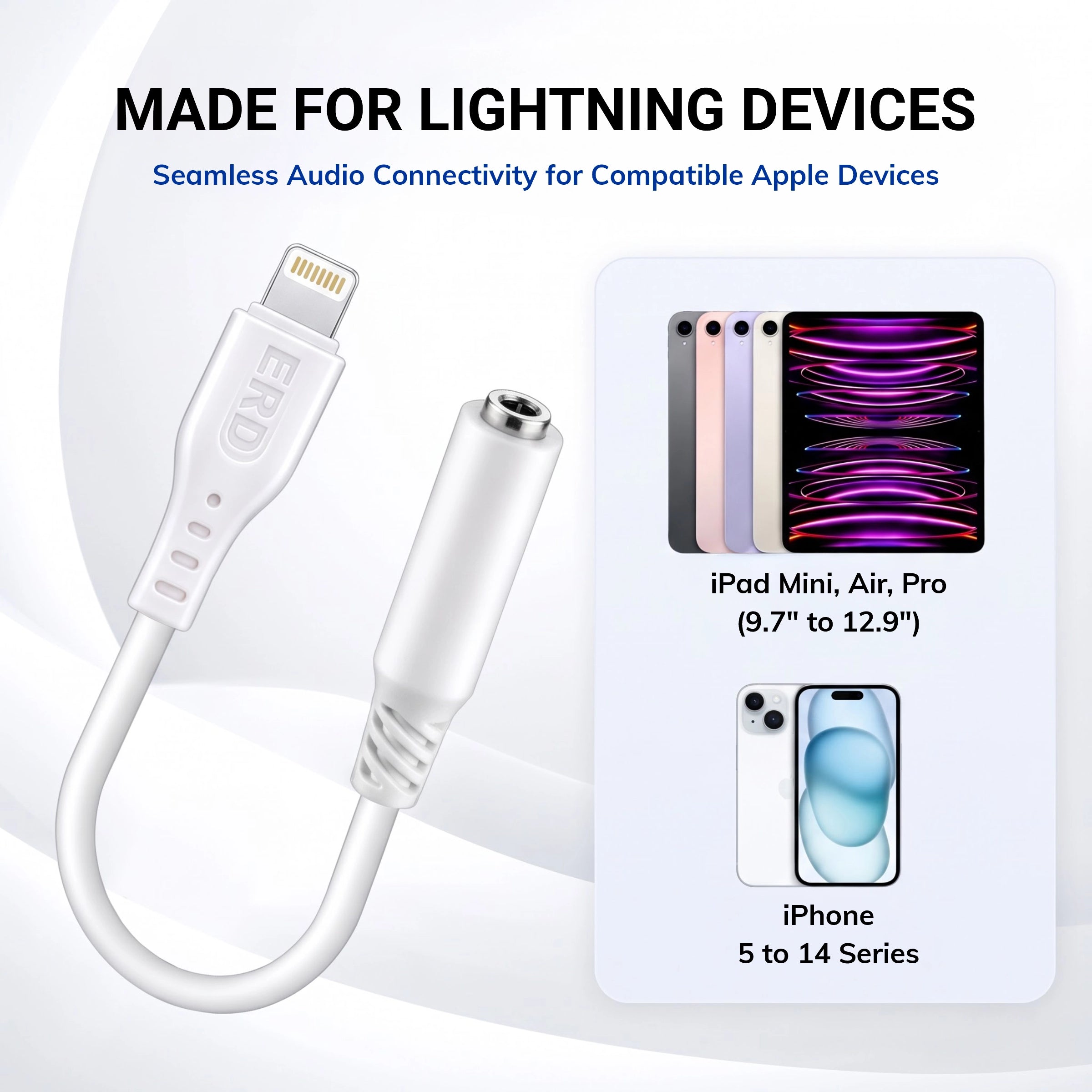 ERD UC-209 Lightning To 3.5mm FEMALE AUX