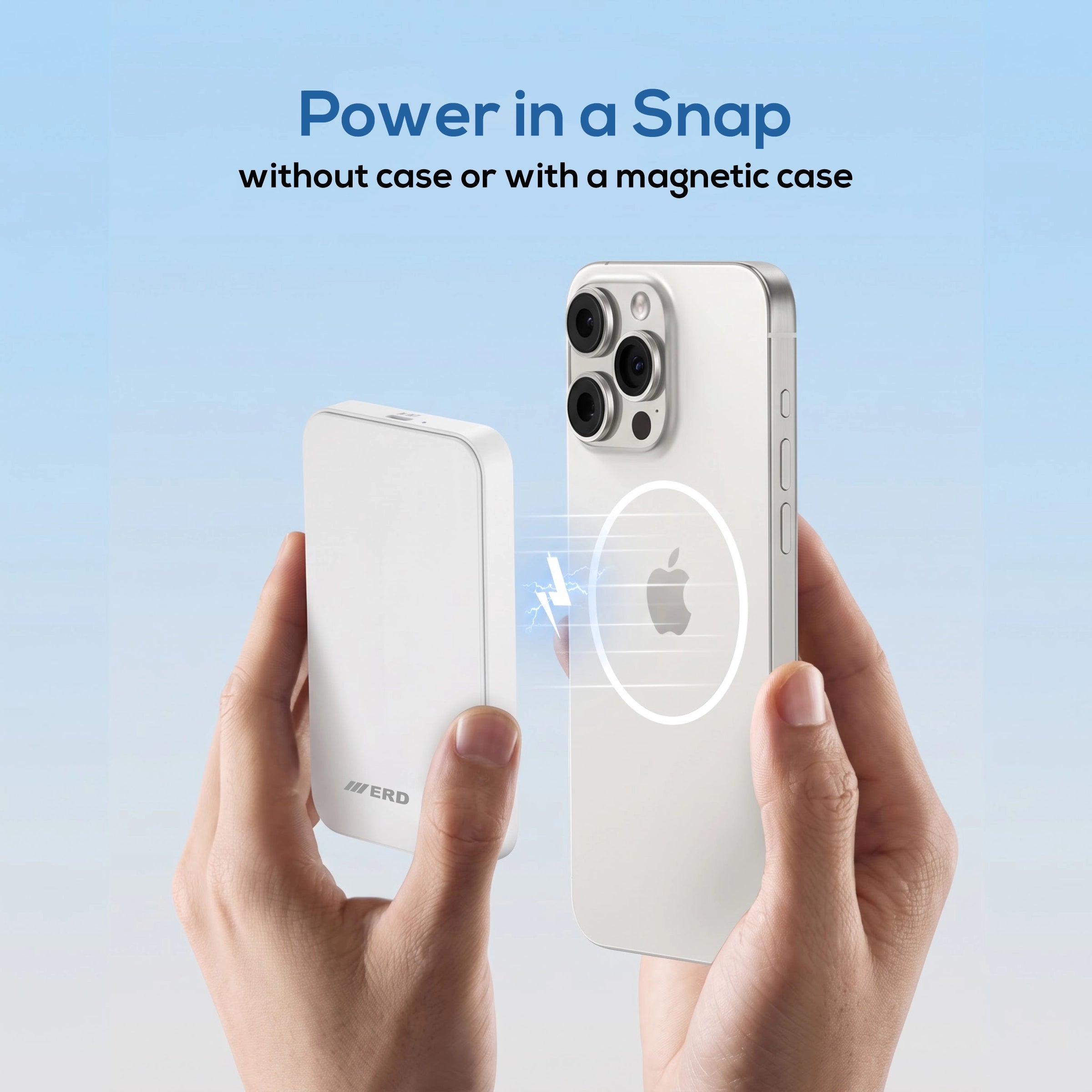 ERD PB-184 Power Bank 5000 mAh,12W Wireless Charging