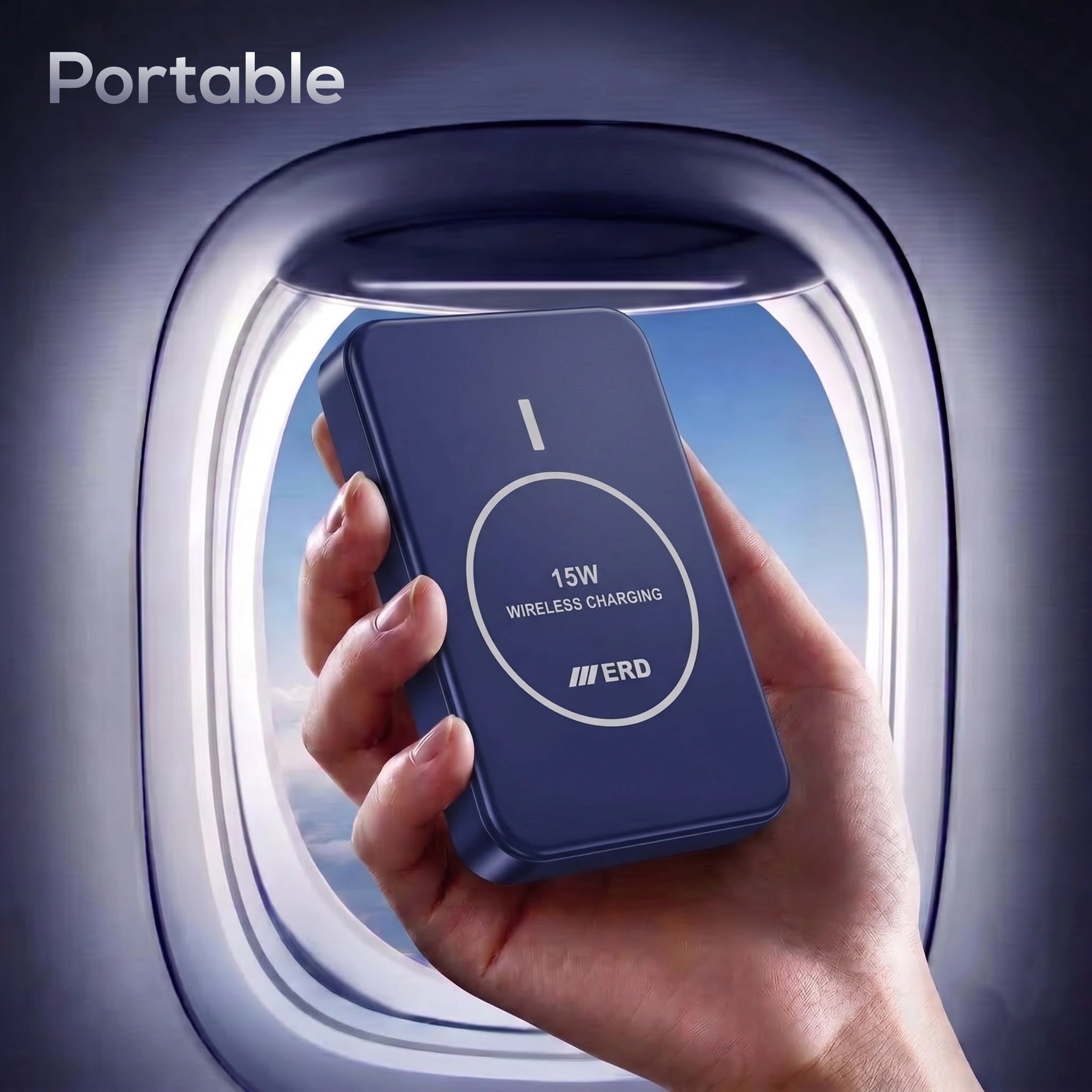 ERD PB-182  Power Bank 10000 mAh, 15WWireless Charging