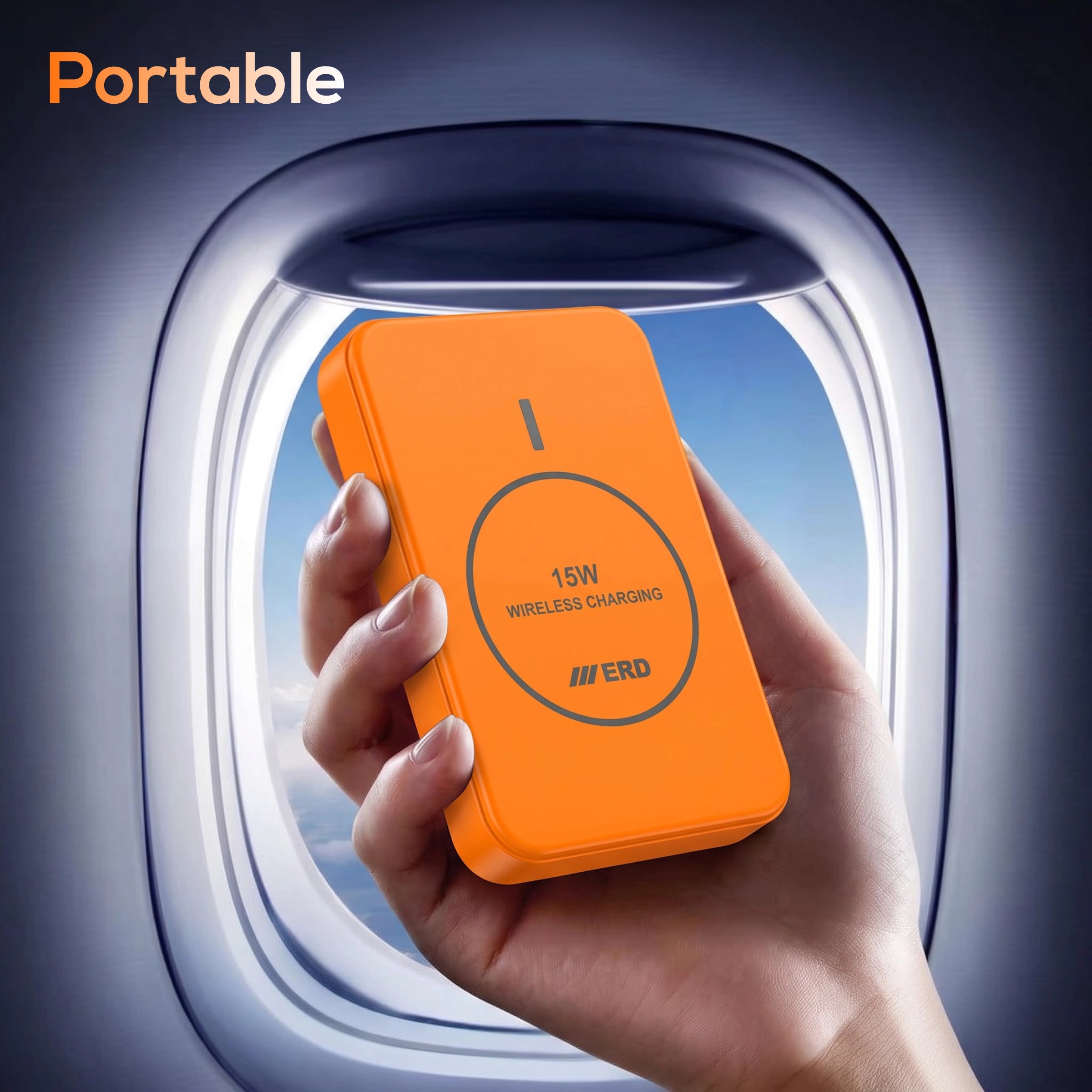ERD PB-182  Power Bank 10000 mAh, 15WWireless Charging