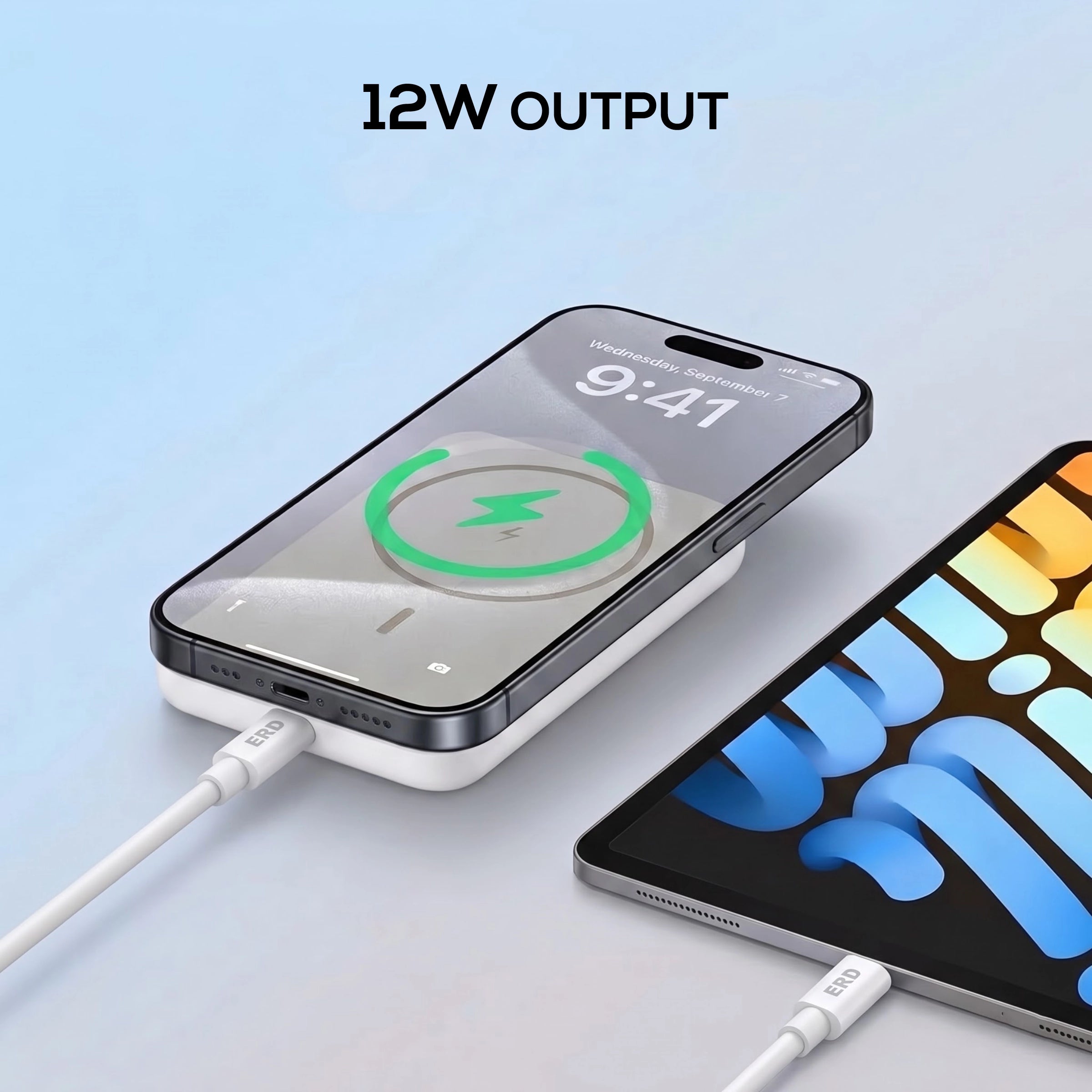 ERD PB-184 Power Bank 5000 mAh,12W Wireless Charging