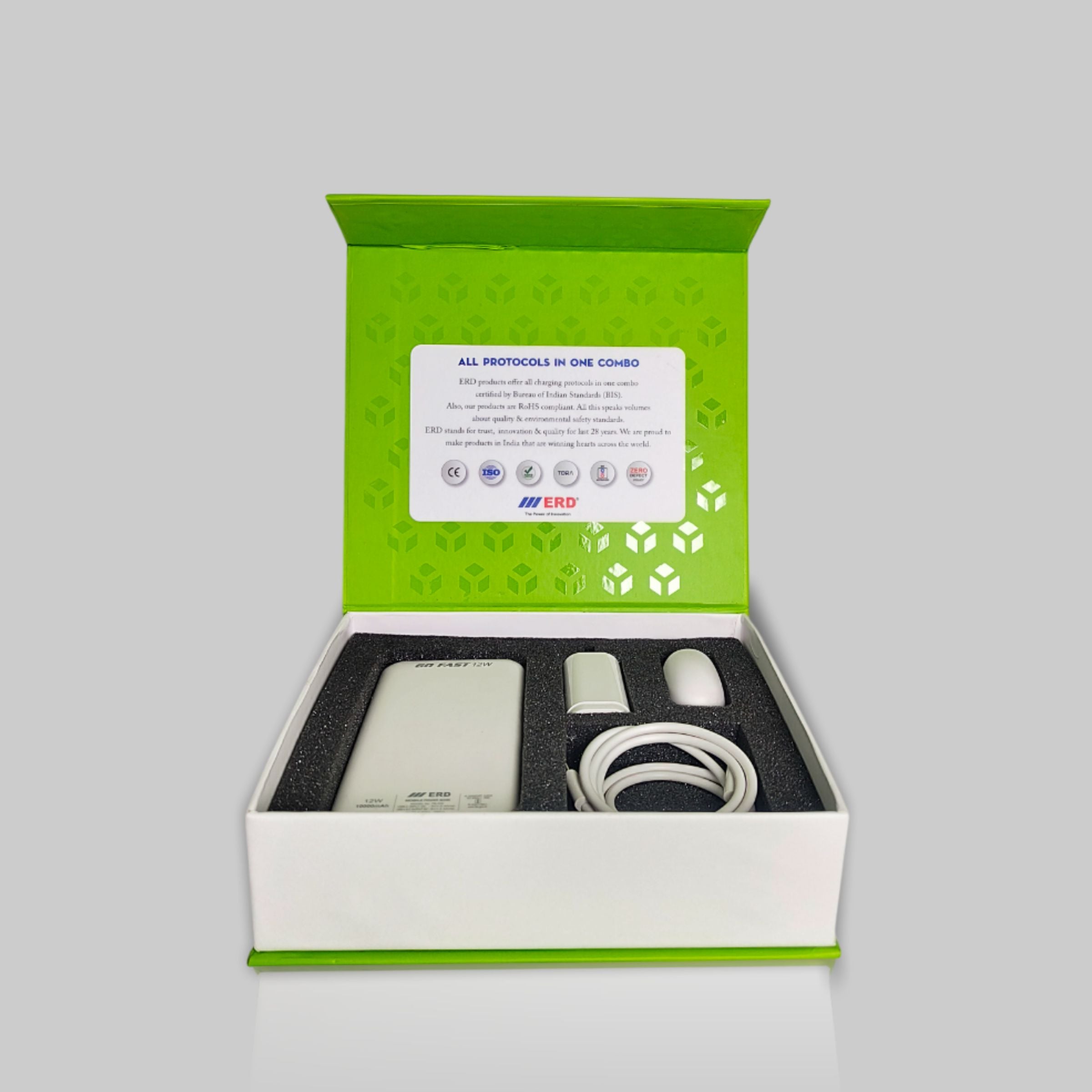 ERD Premium Corporate Gift Pack - GP 102 (Power Bank + 33W Charger + TWS + USB-C Cable)
