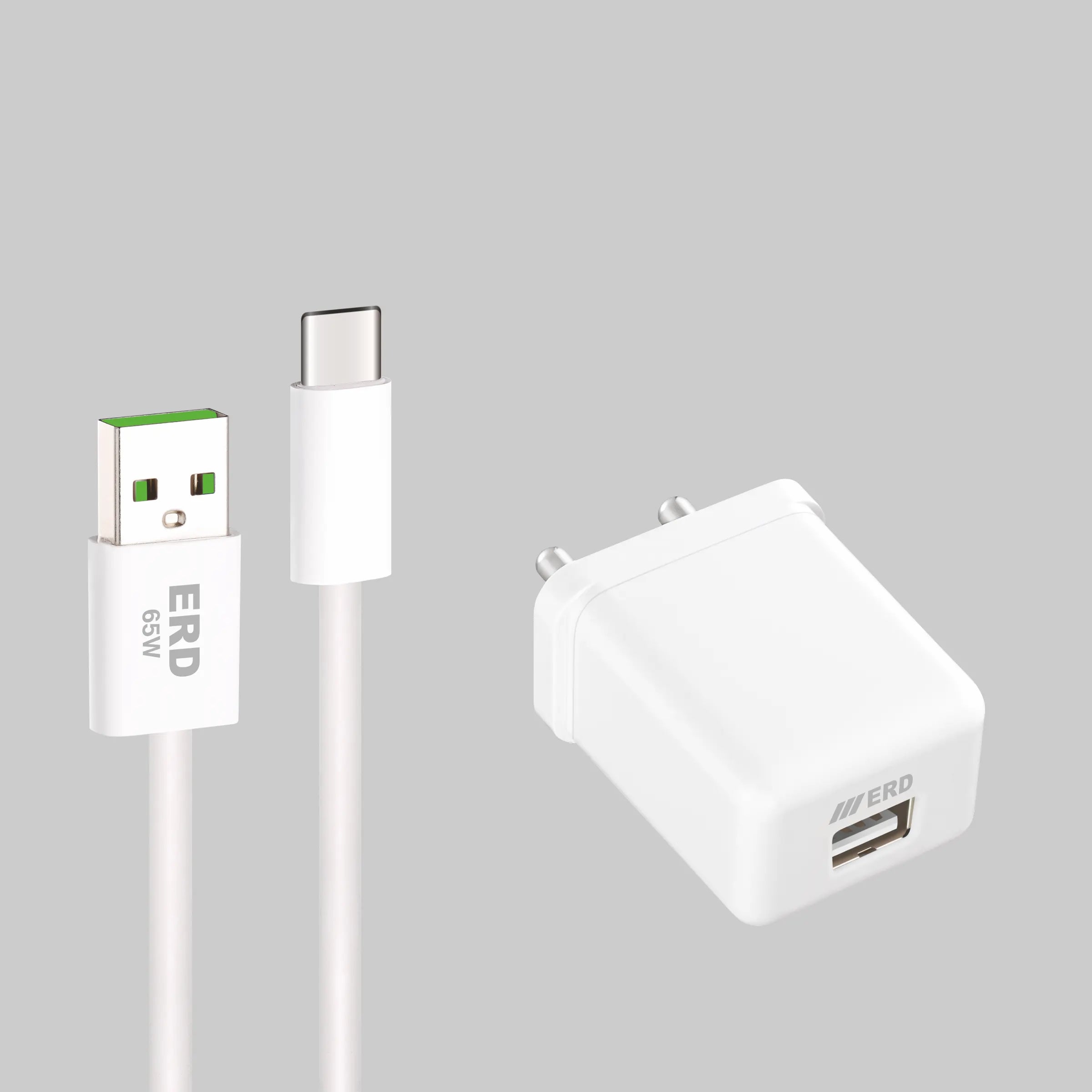 ERD TC-121 CHARGER + USB-C QC WHT 20W