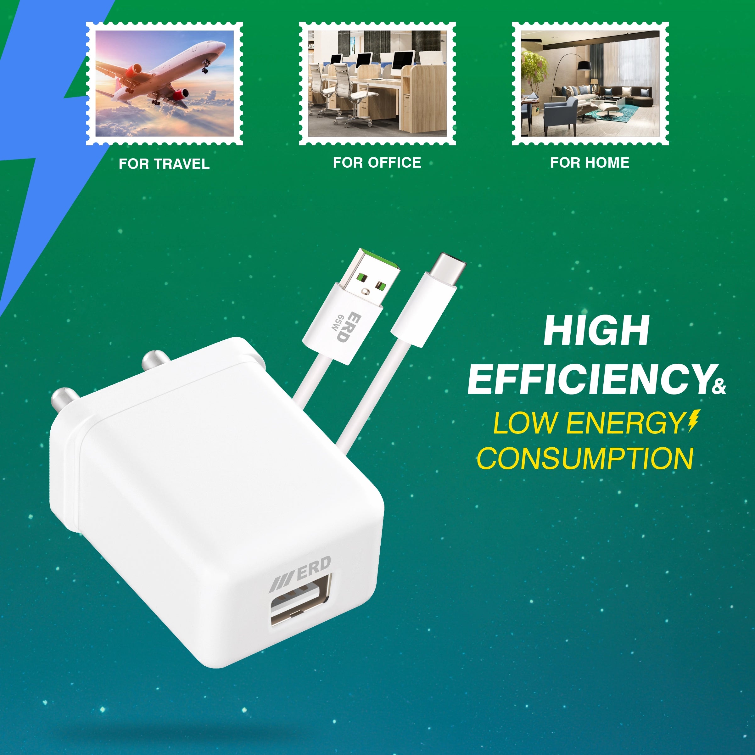 ERD TC-122 CHARGER USB-C VOOK WHT 20W