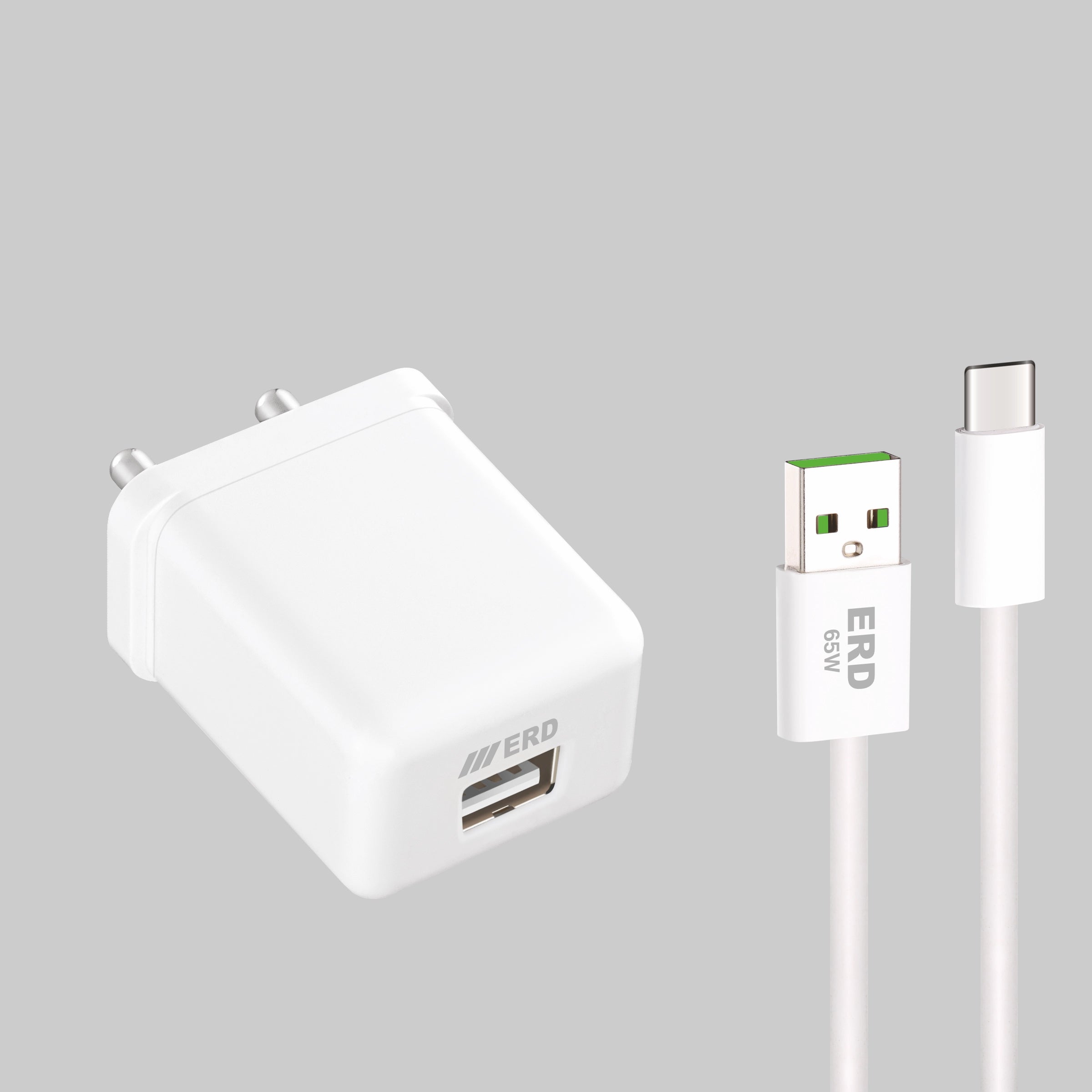 ERD TC-123 CHARGER + USB-C VOOK WHT 33W