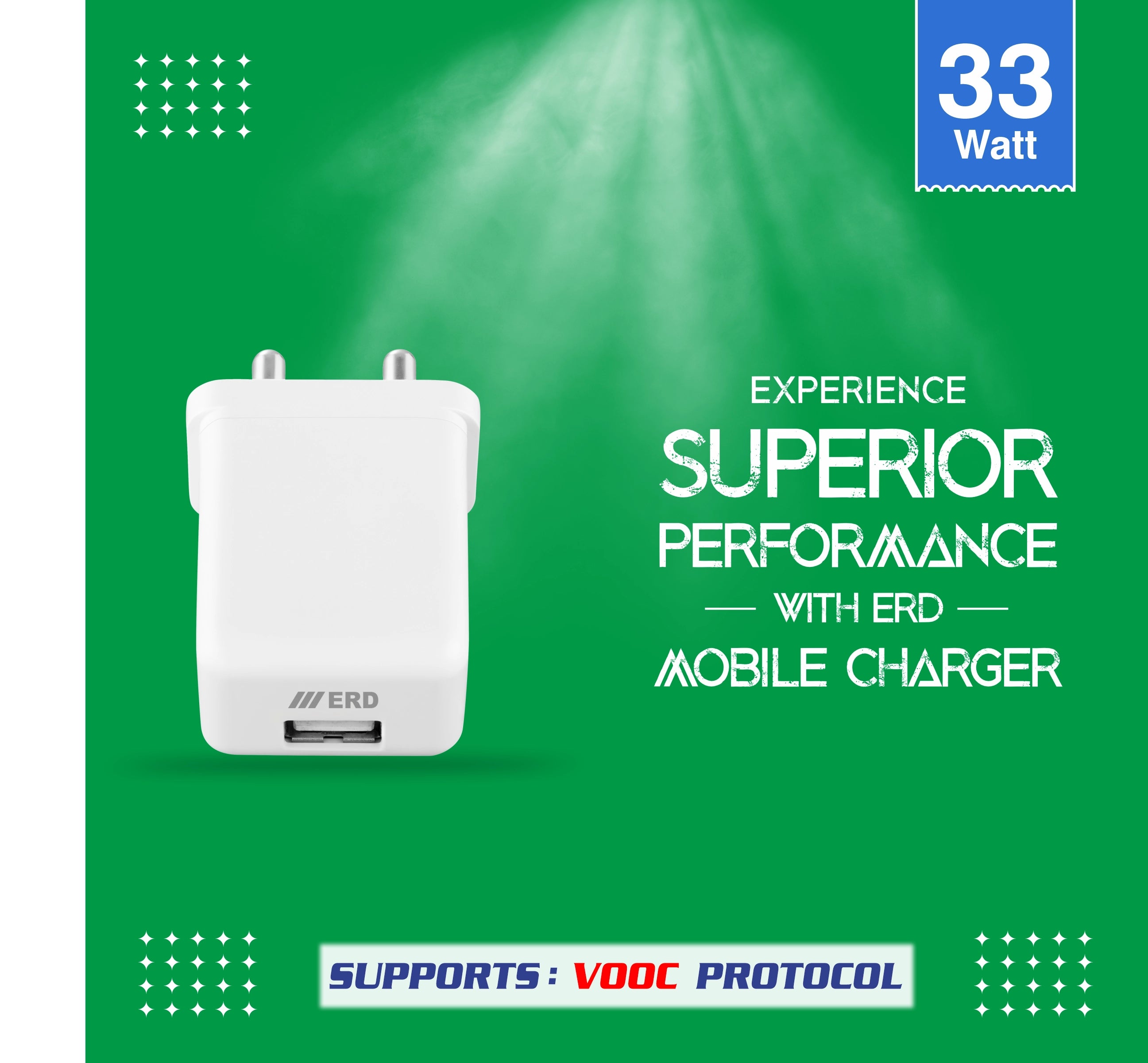 ERD TC-123 CHARGER + USB-C VOOK WHT 33W