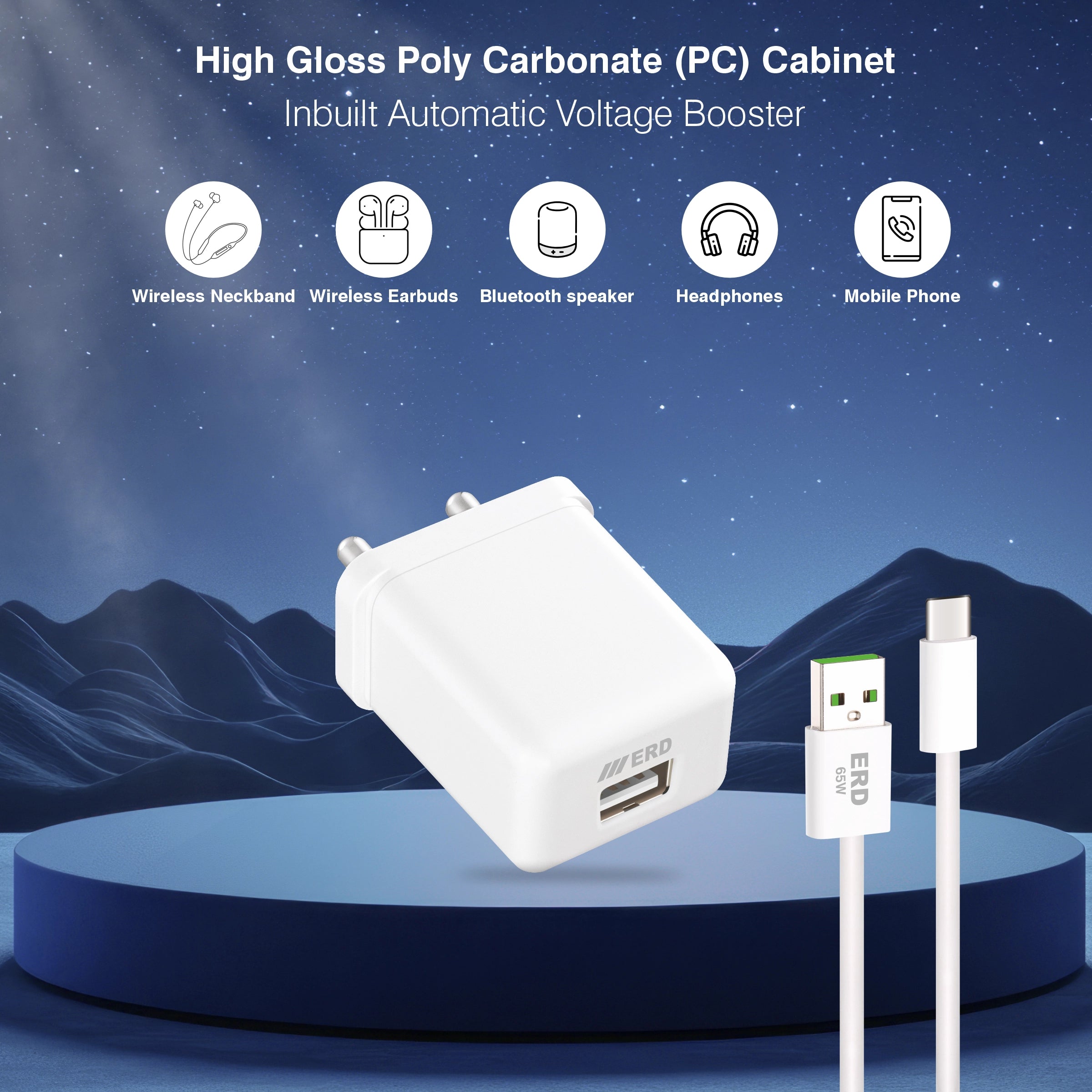 ERD TC-124 CHARGER  USB-C FLASH 44W