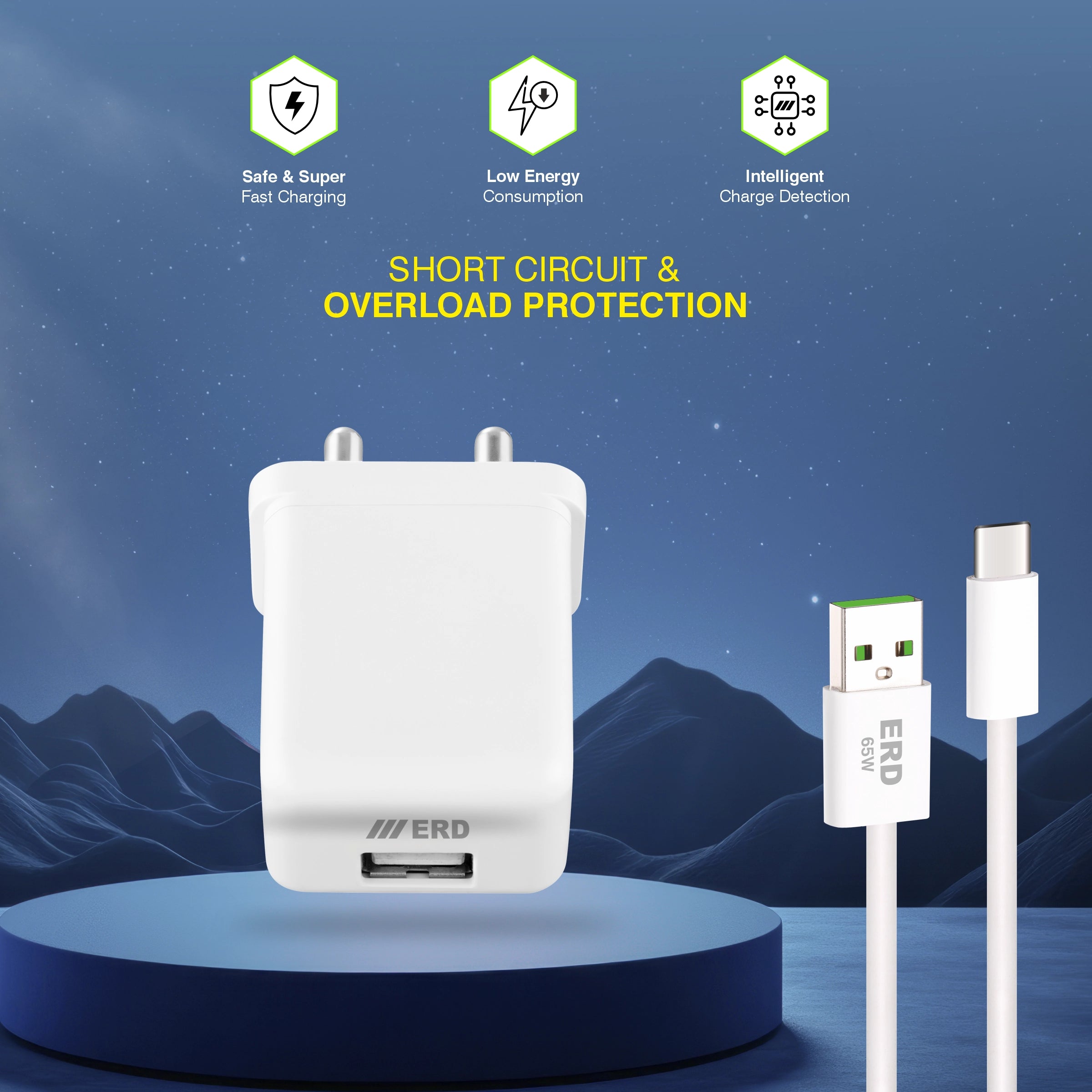 ERD TC-124 CHARGER  USB-C FLASH 44W