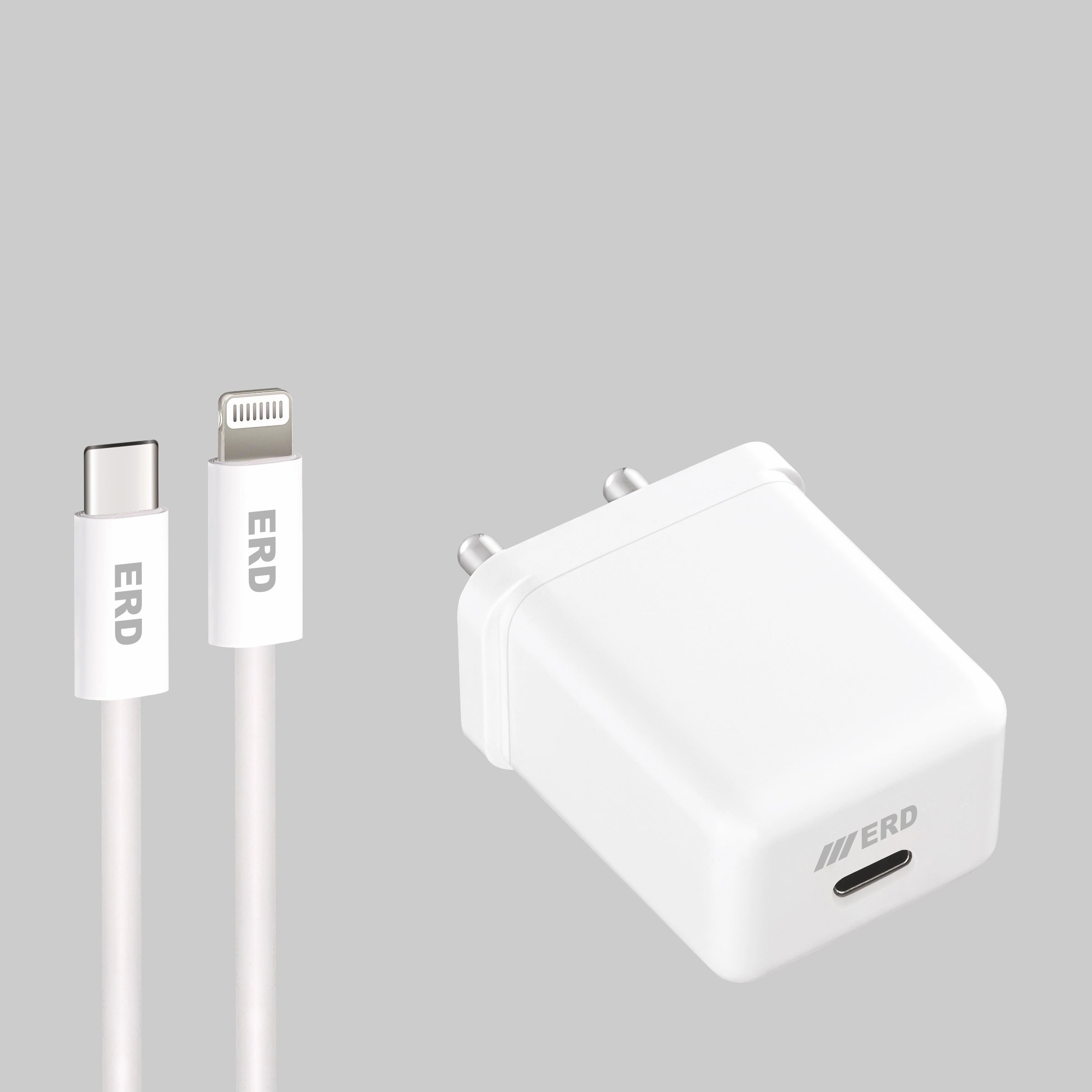 ERD TC-131 CHARGER USB-C TO LIGHTING PD WHT 20W