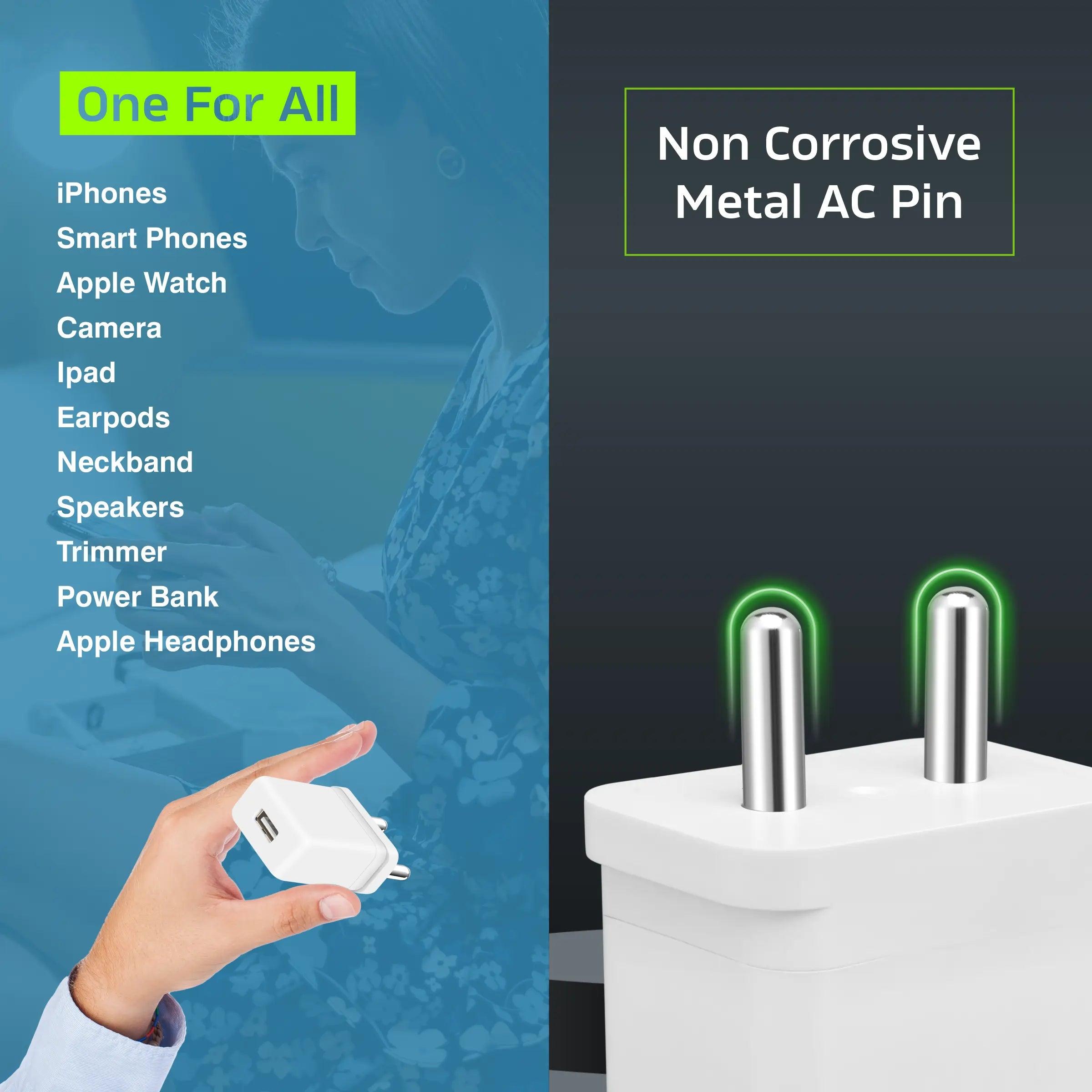 ERD TC-102 Charger With USB C 5V/2Amp (10W)