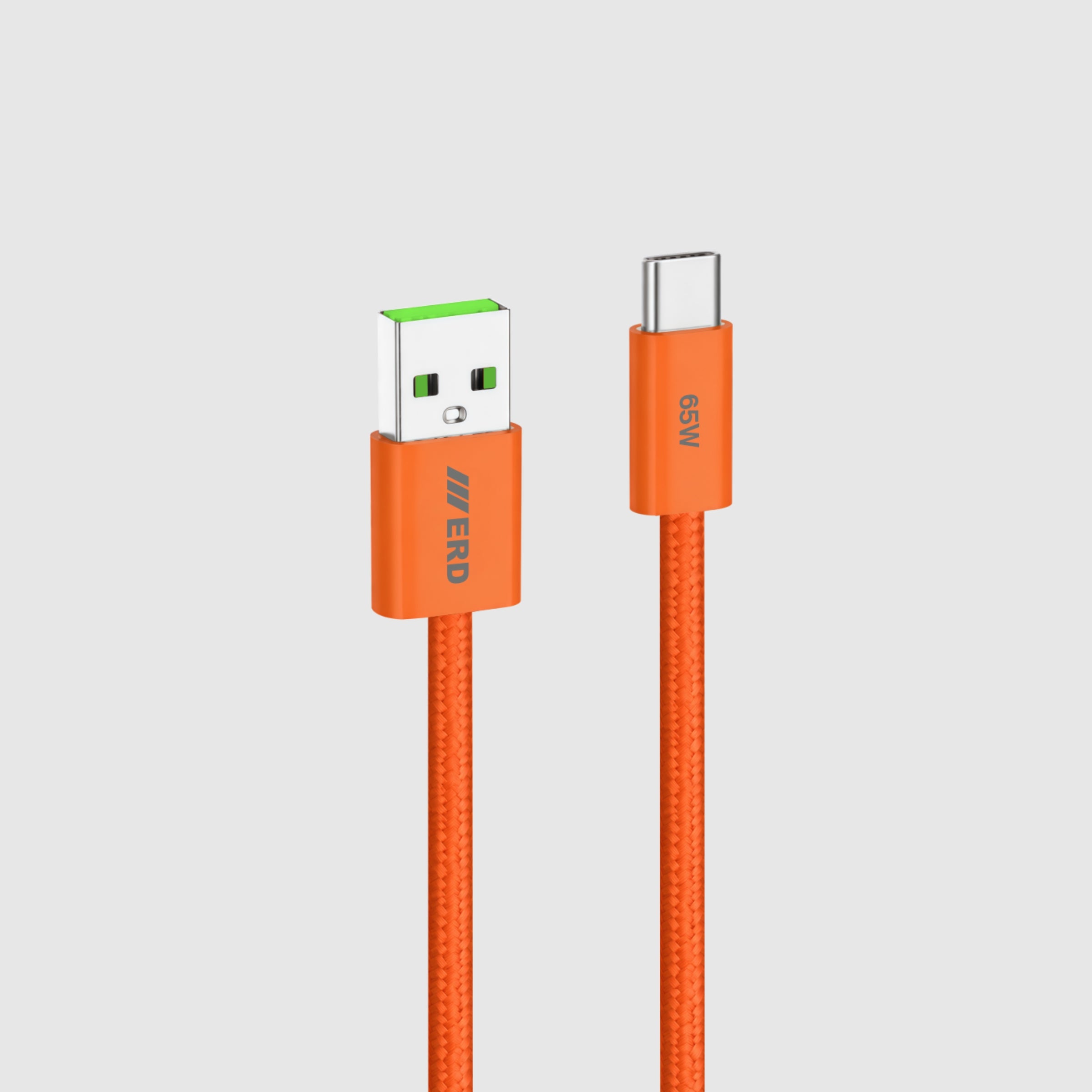UC-385 USB-A To C Braided Data Cable Solid Casing 65W