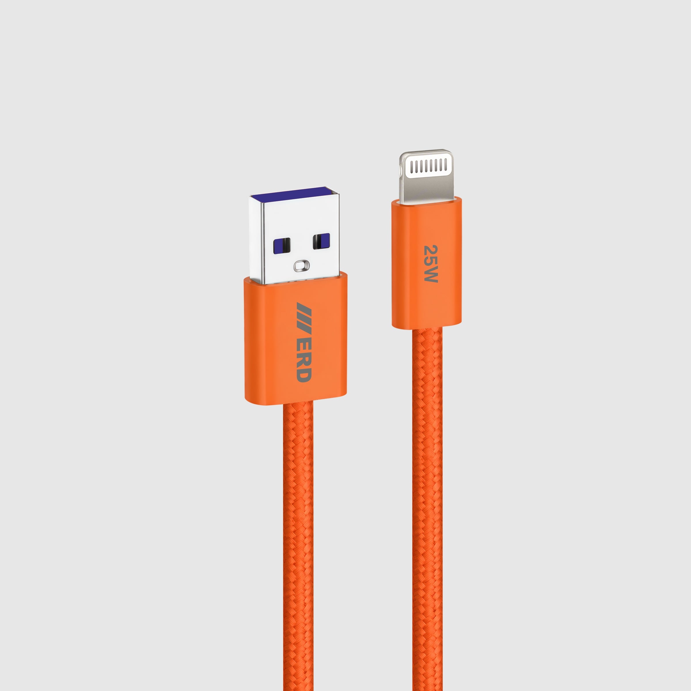 UC-387 USB-A to Lightning Braided Data Cable Solid casing 25W