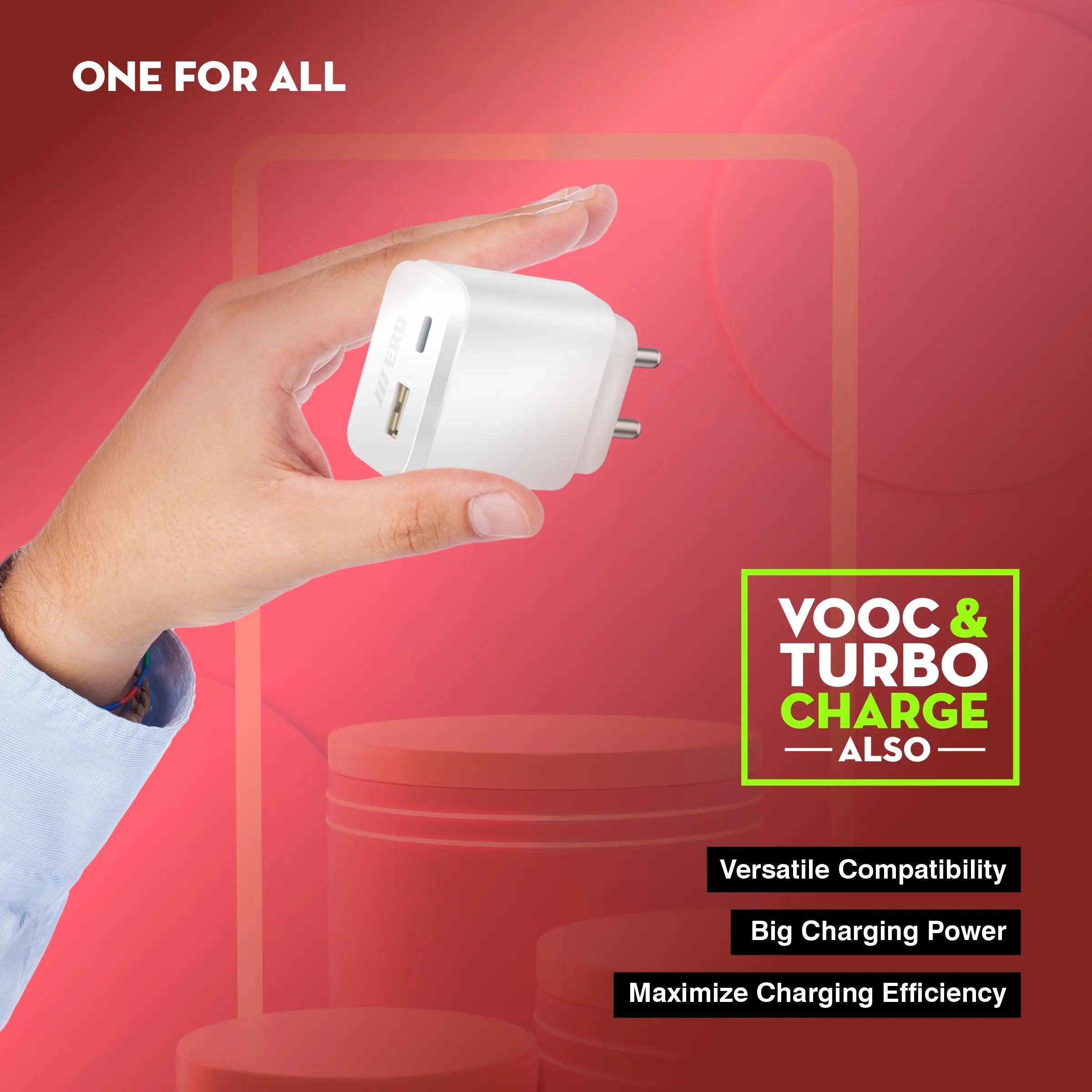 ERD TC-141 USB A+C CHARGER DOCK 20W