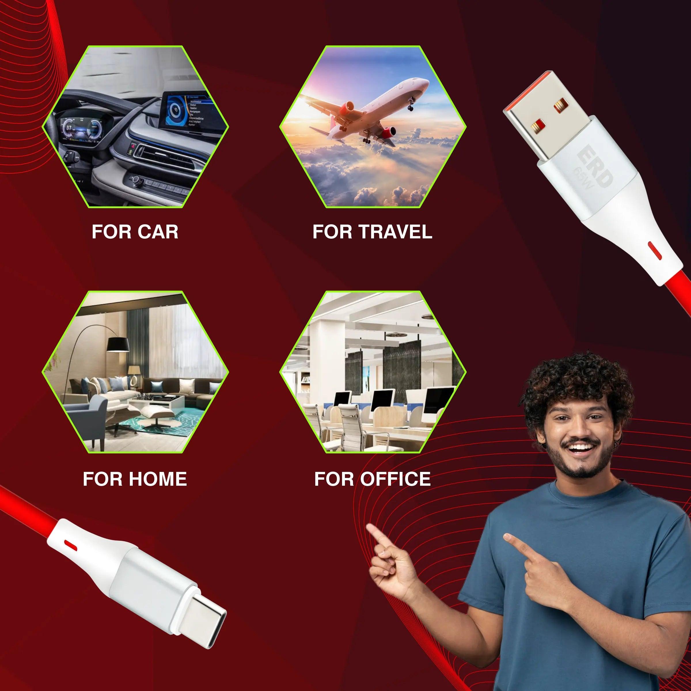 ERD UC-241 USB-C DATA CABLE 65W