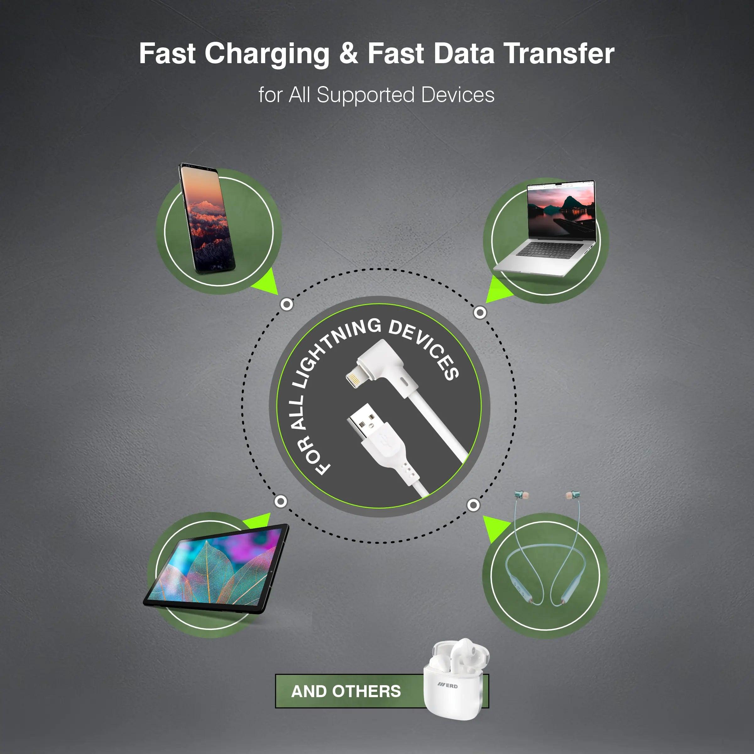 ERD UC-171 Lightning L-Shape Data Cable