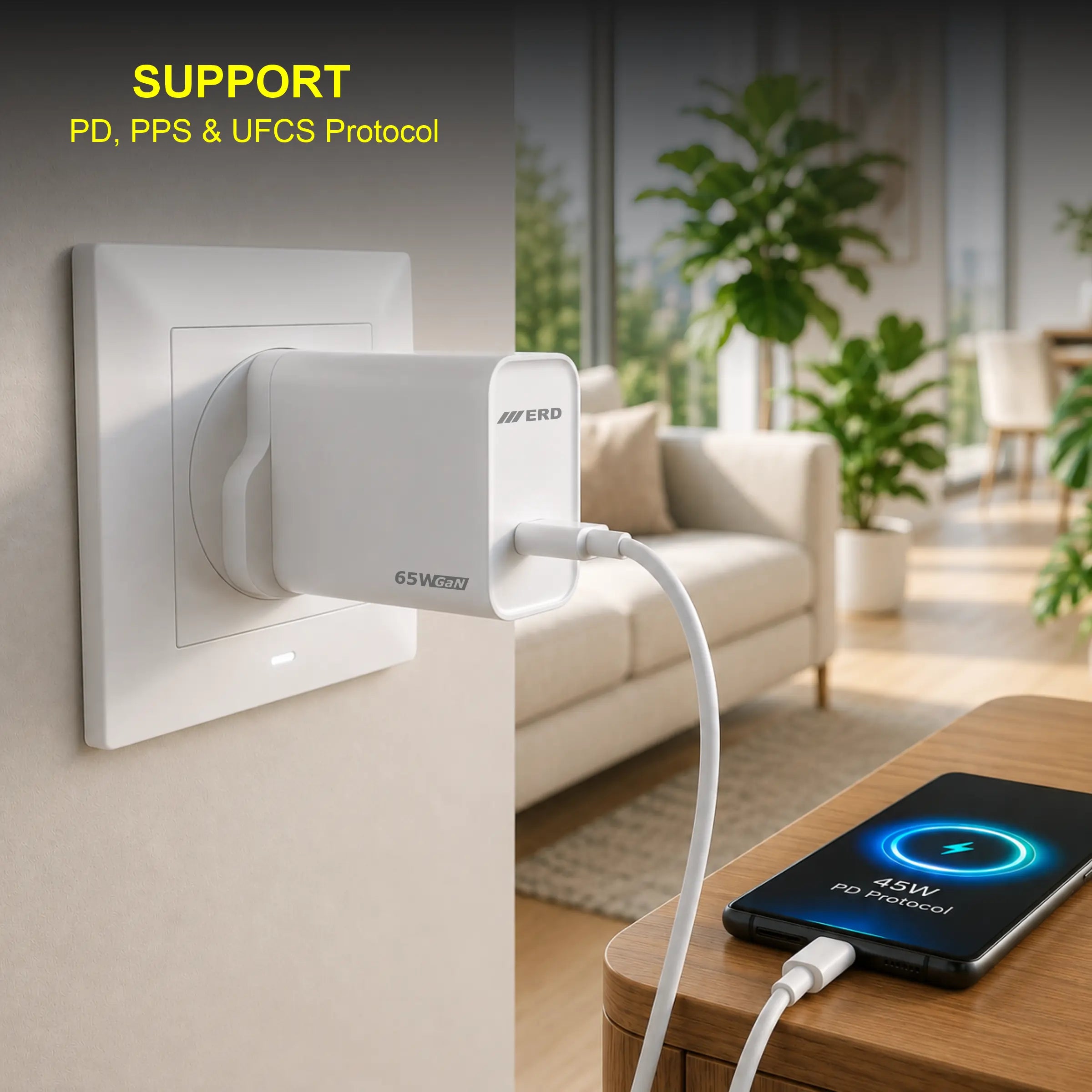 TC-155 USB-C GaN Charger, 65W