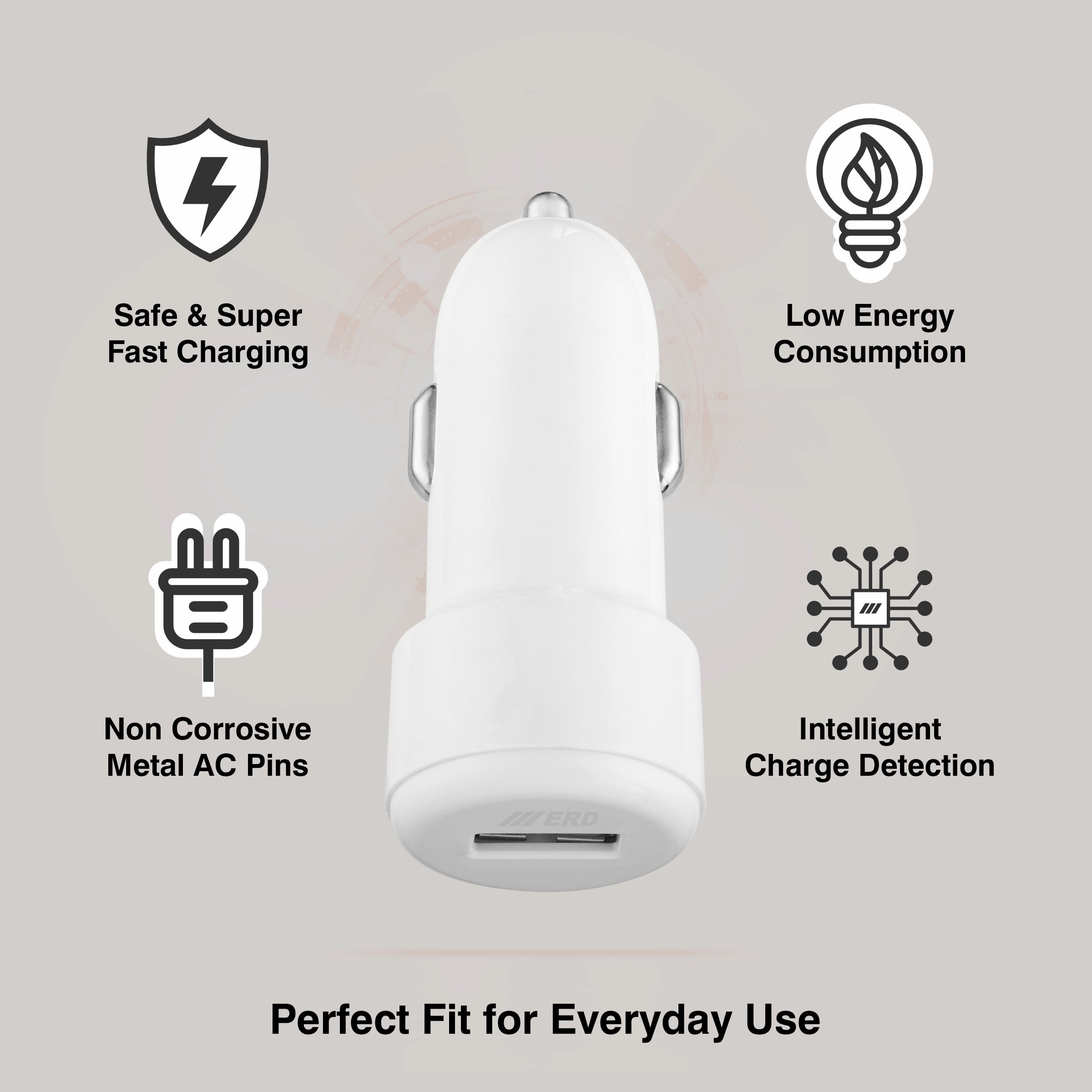 ERD CC-113 USB A Car Charger 15W