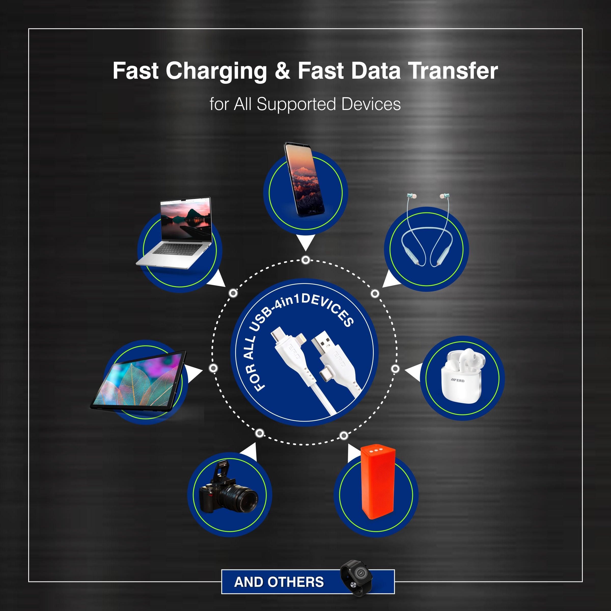 ERD UC-101 Multi USB Data Cable (4 in1)