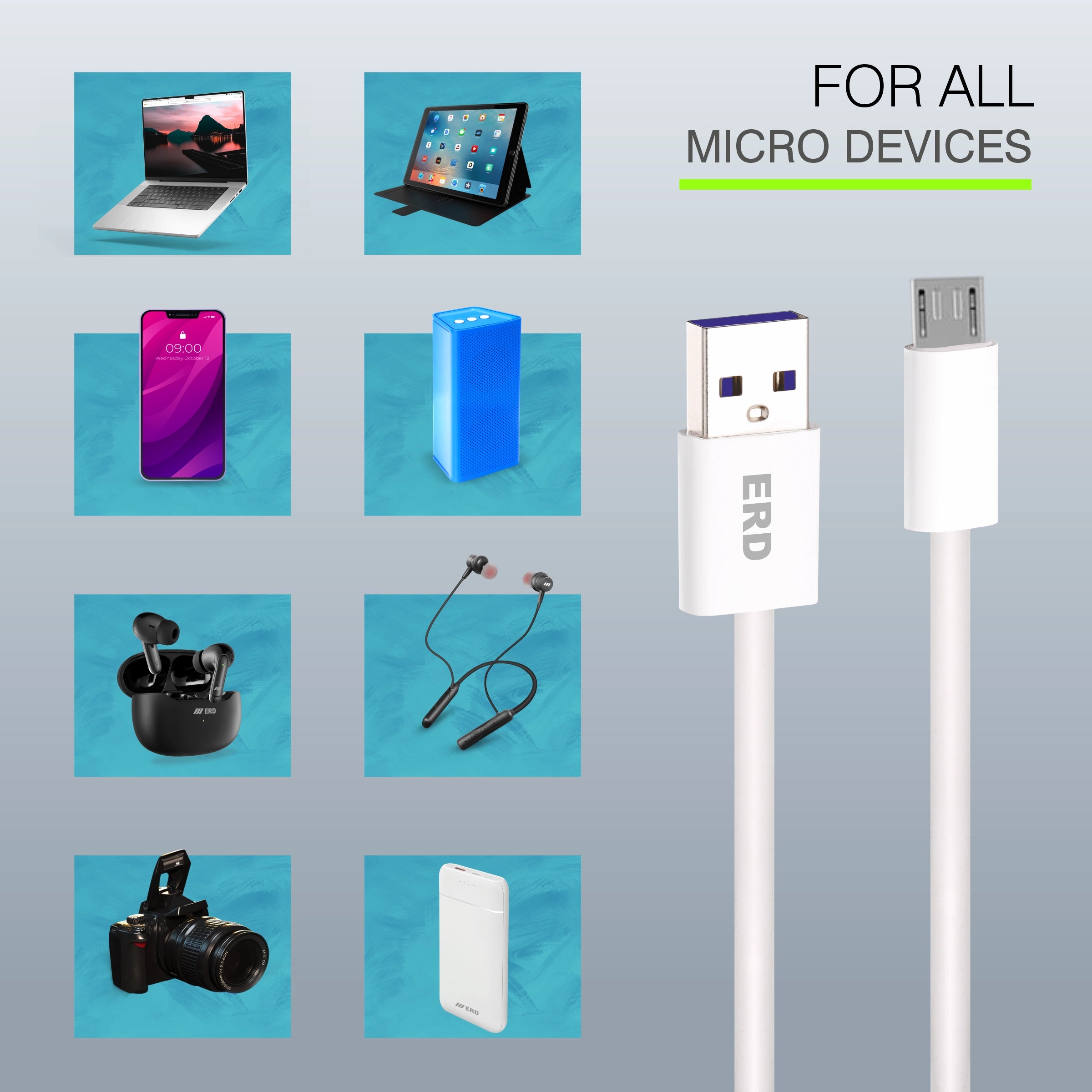 ERD UC-301 MICRO USB Data Cable-25W