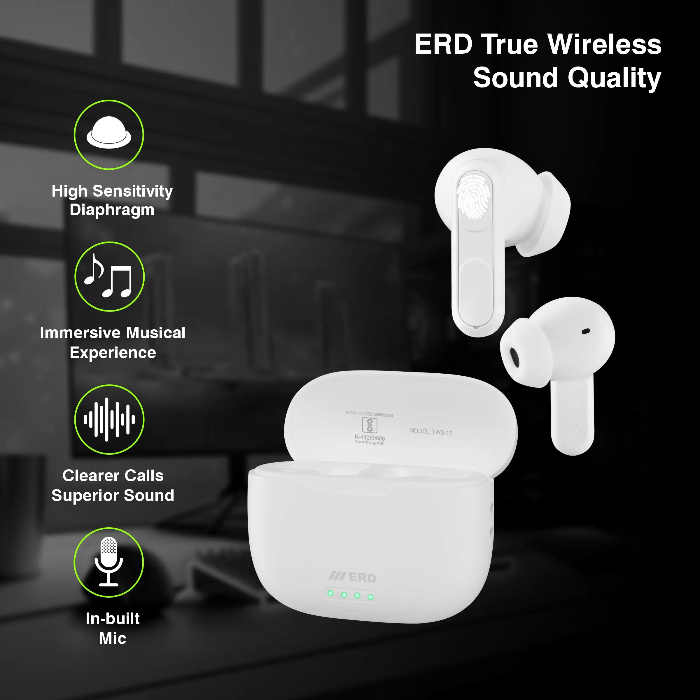 ERD TWS-17  Wireless Earbuds