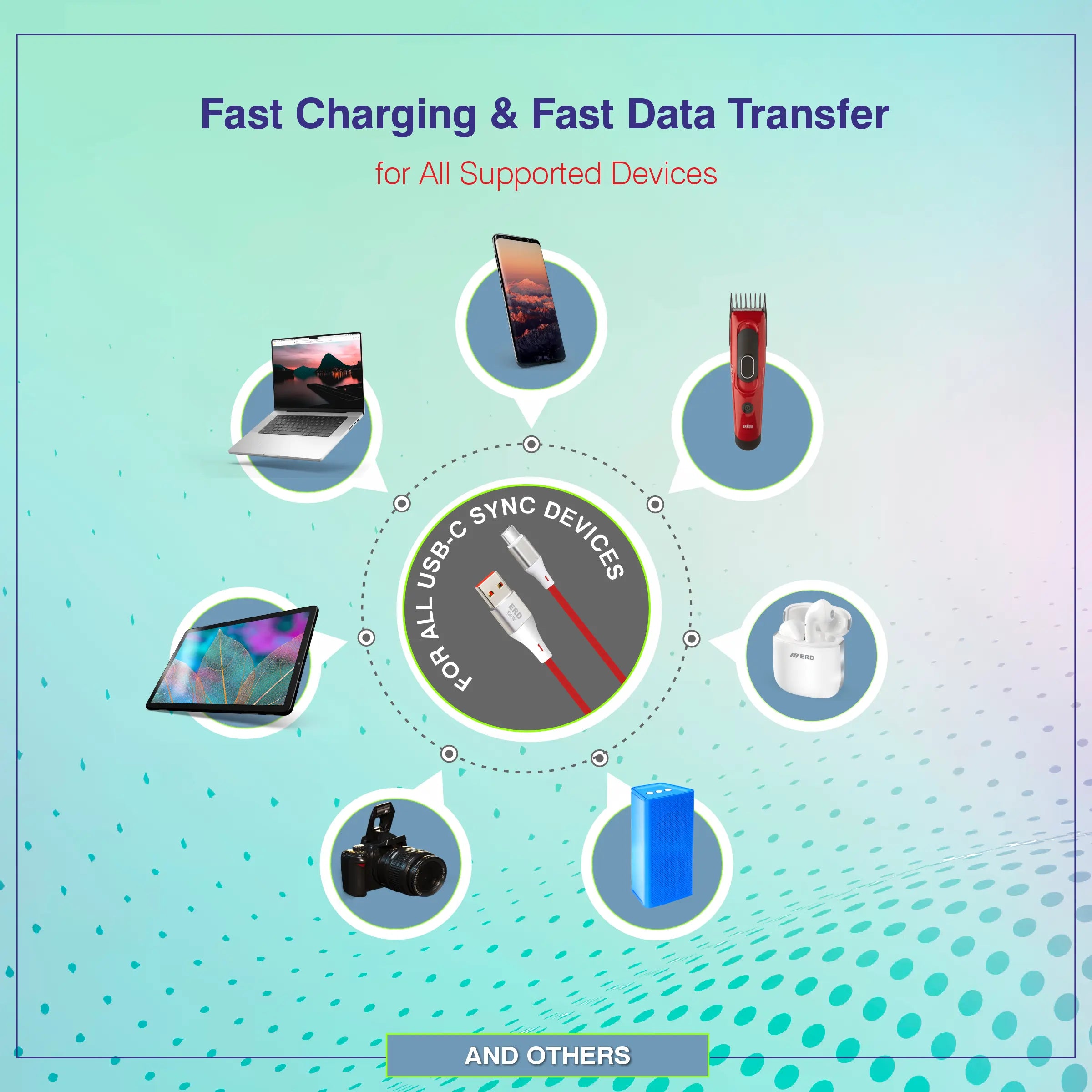 ERD UC-351 USB-C DATA CABLE PMR 120W