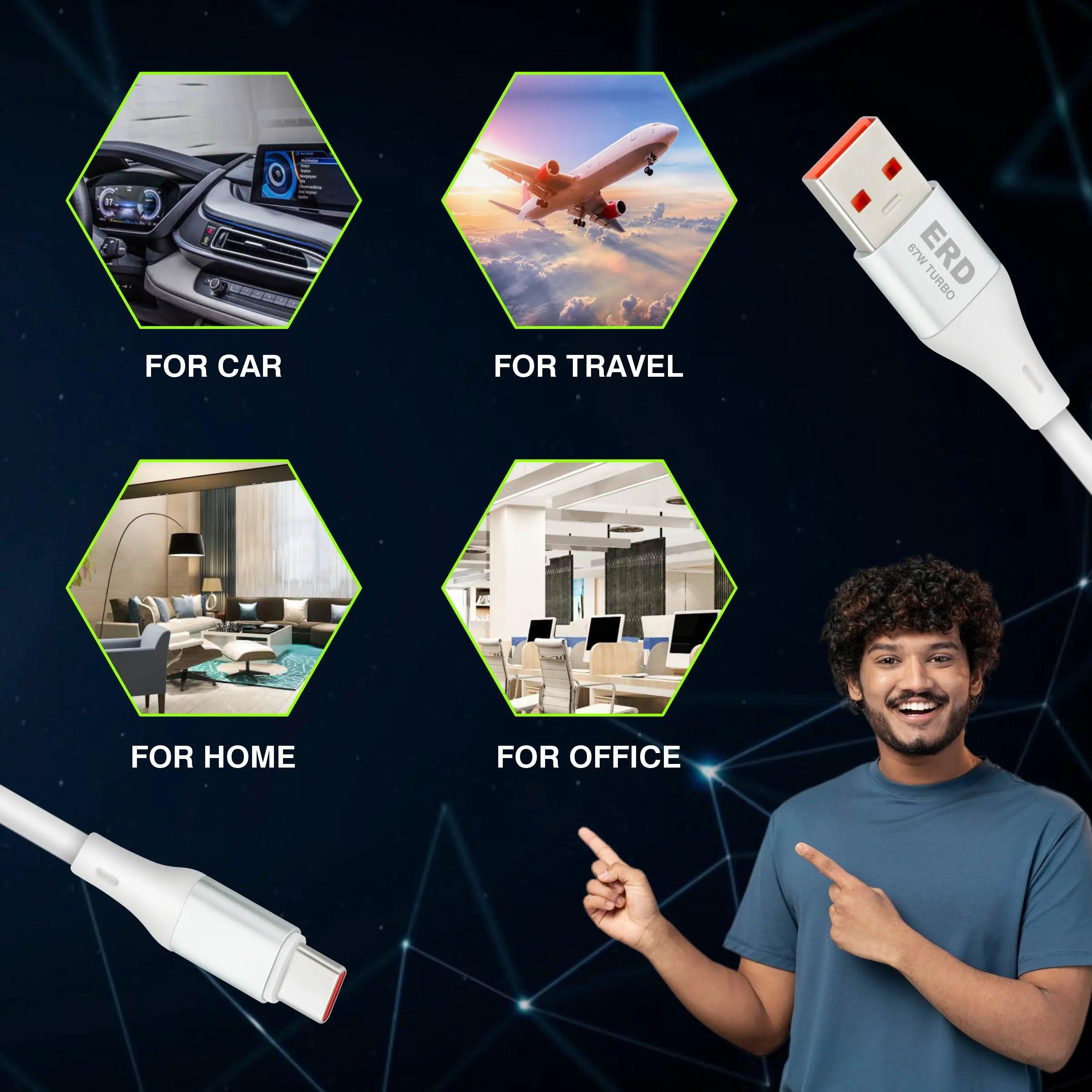 ERD UC-243 USB-C TURBO CABLE MW 67W