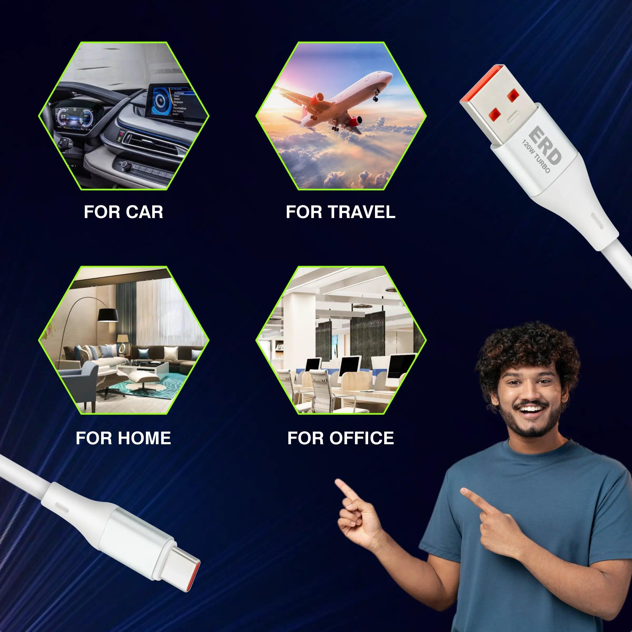 ERD UC-245 USB-C TURBO CABLE MW 120W