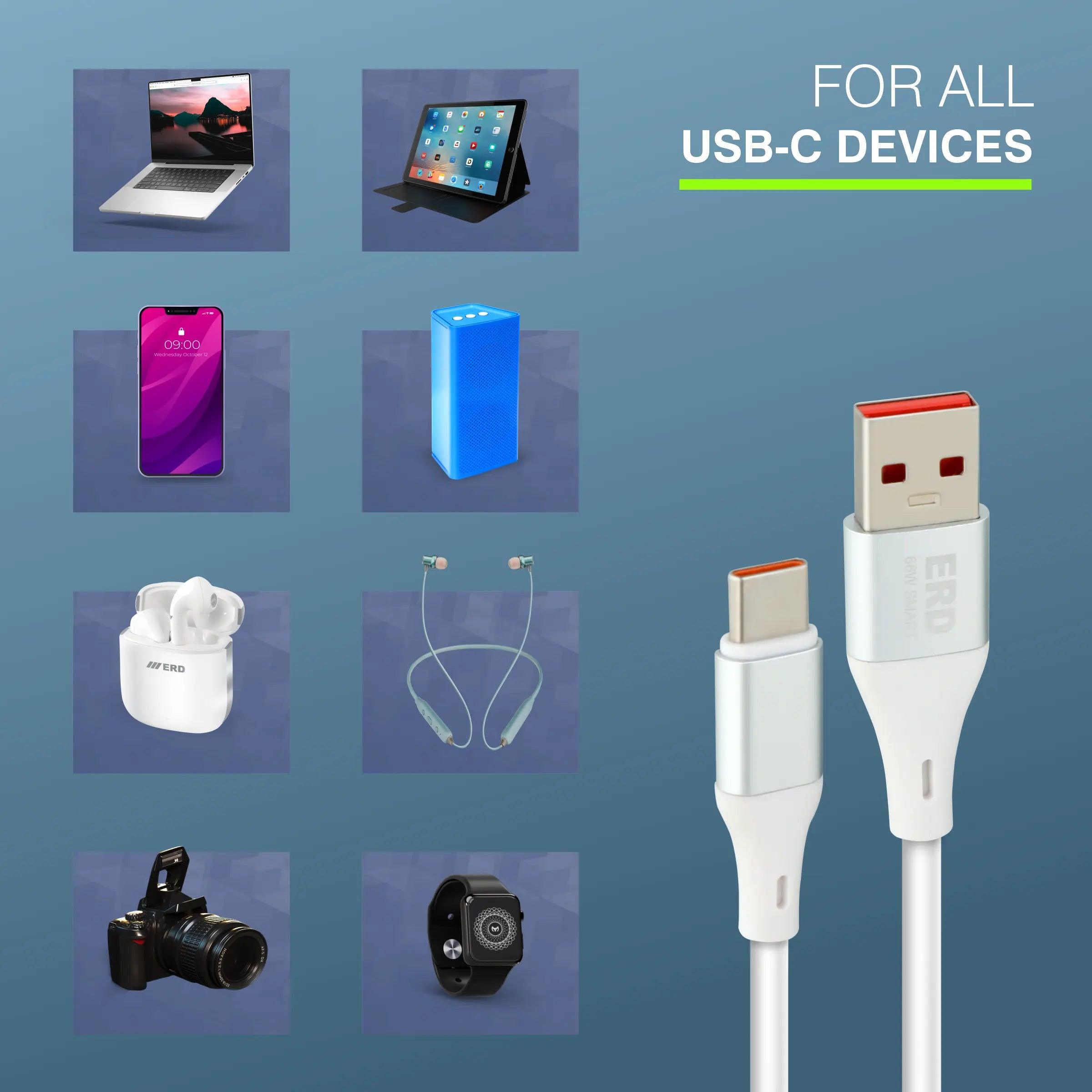 ERD UC-242 USB-C SMART METAL CABLE 66W