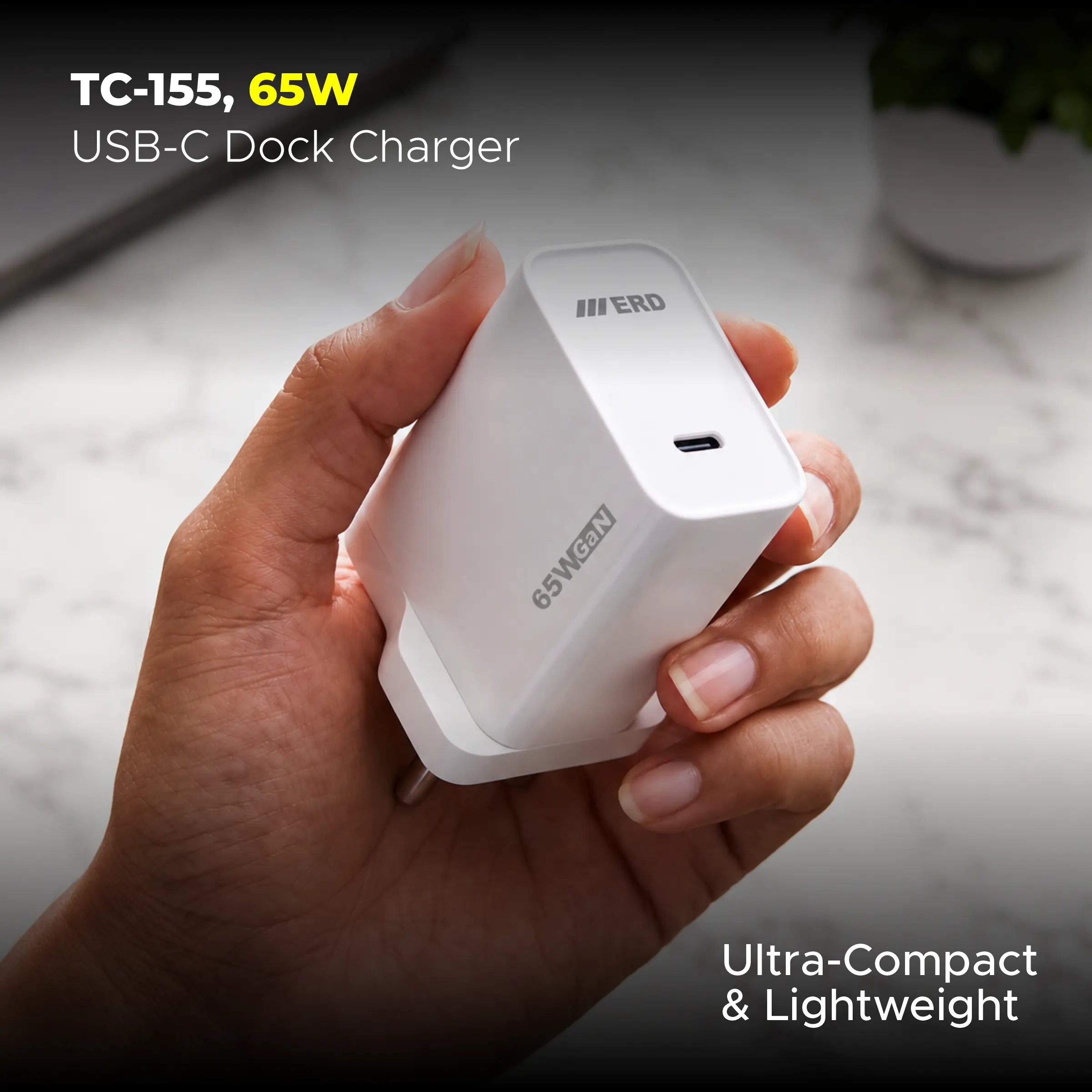 TC-155 USB-C GaN Charger, 65W