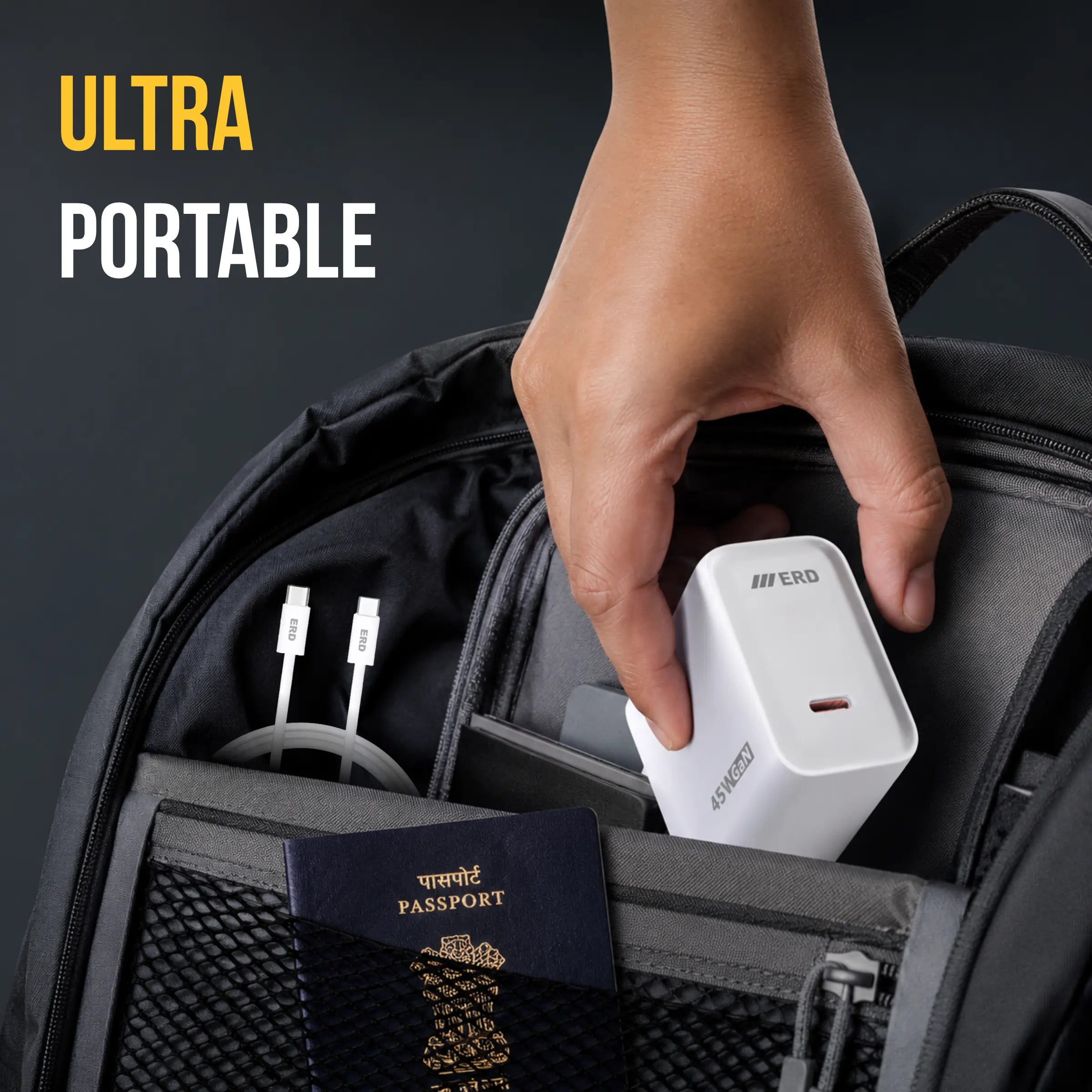 TC-154 USB-C GaN Charger 45W With C To C Cable