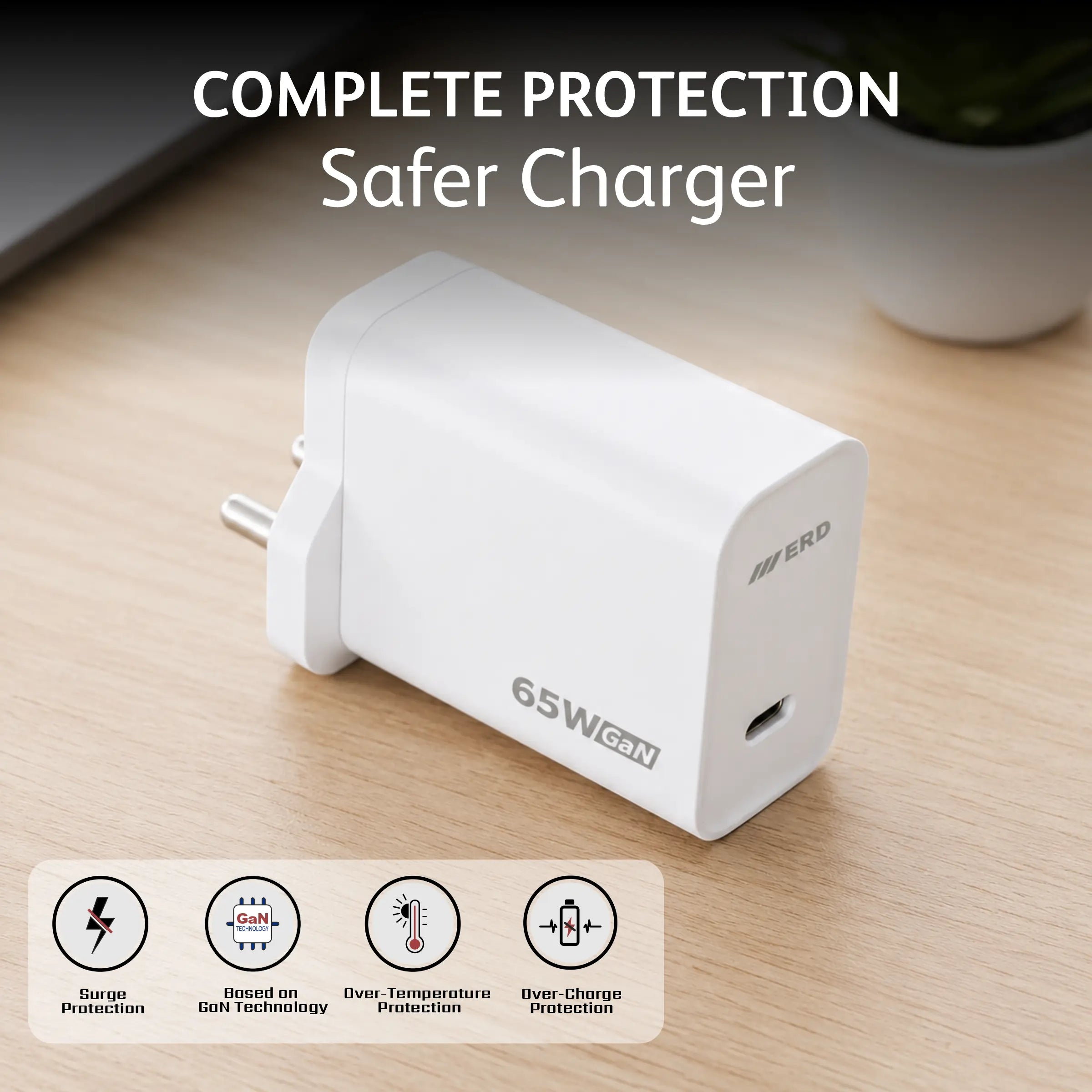 TC-155 USB-C GaN Charger, 65W
