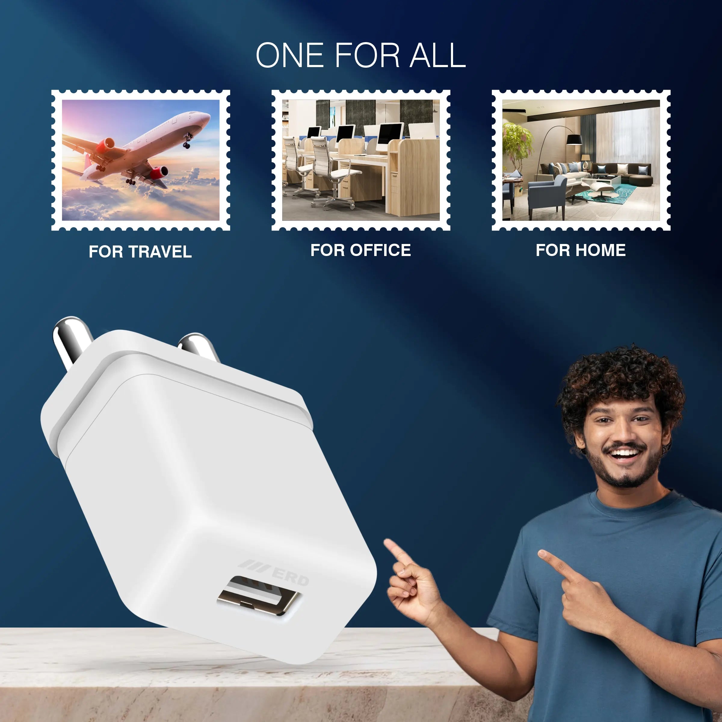 ERD TC-103 USB A Charger 5V/2.4Amp (12W)