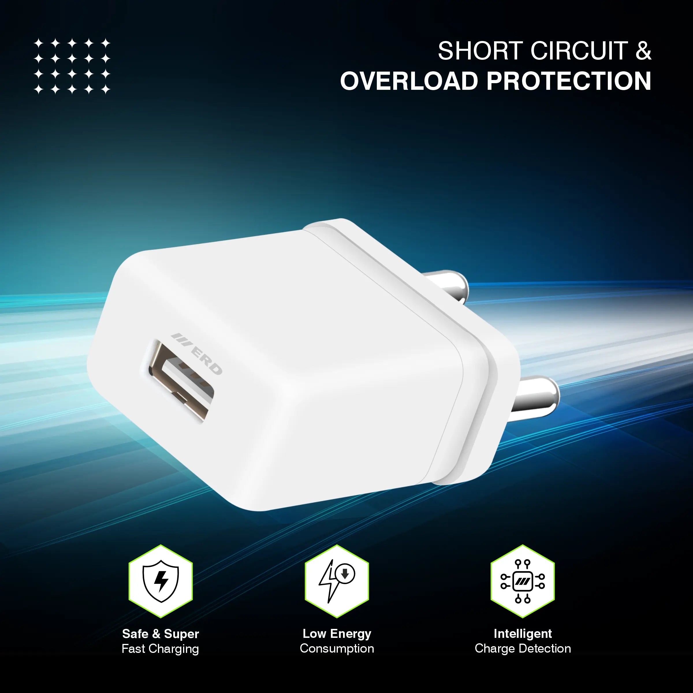ERD TC-104 USB A Charger 5V/3Amp (15W)