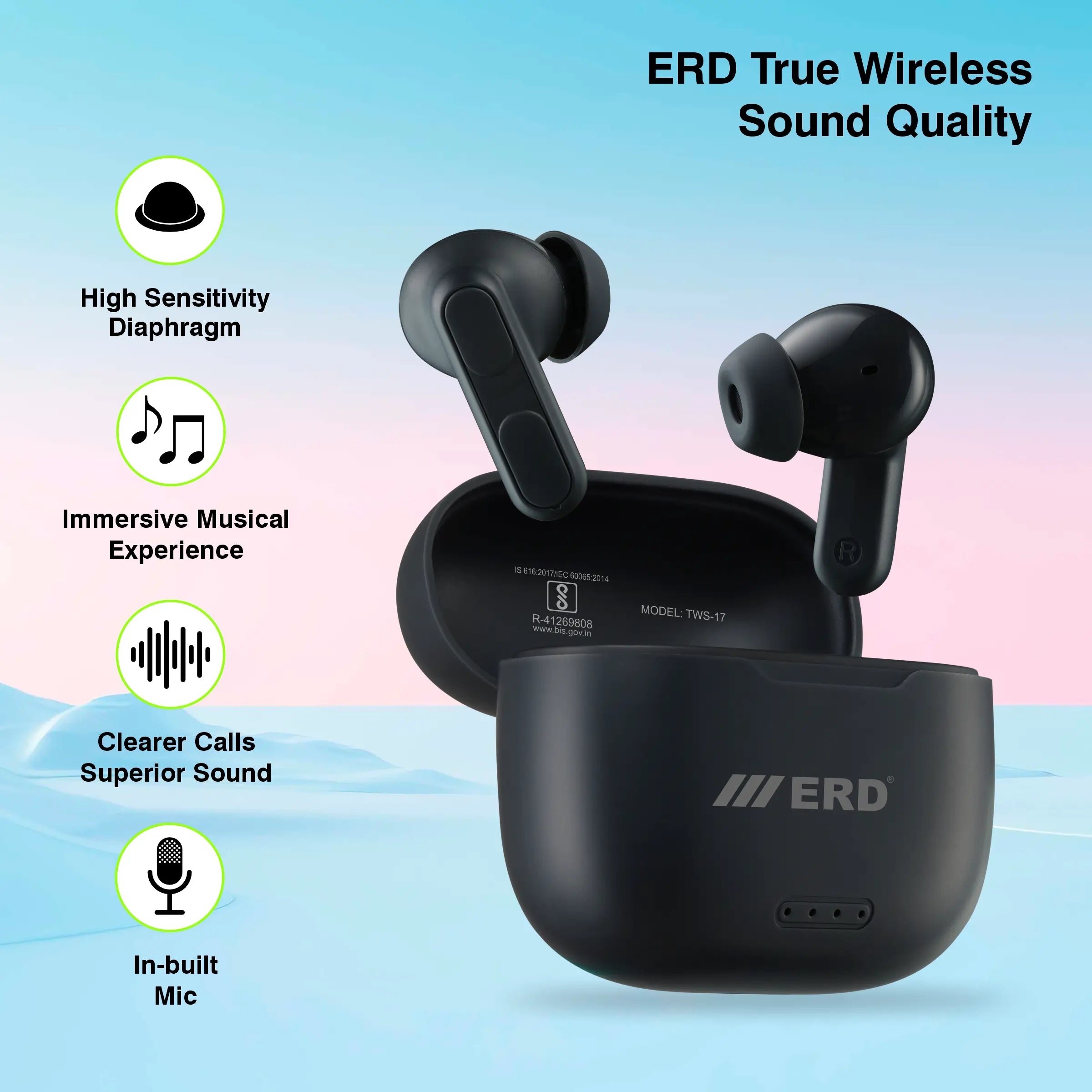 ERD TWS 17 TRUE WIRELESS EARBUDS