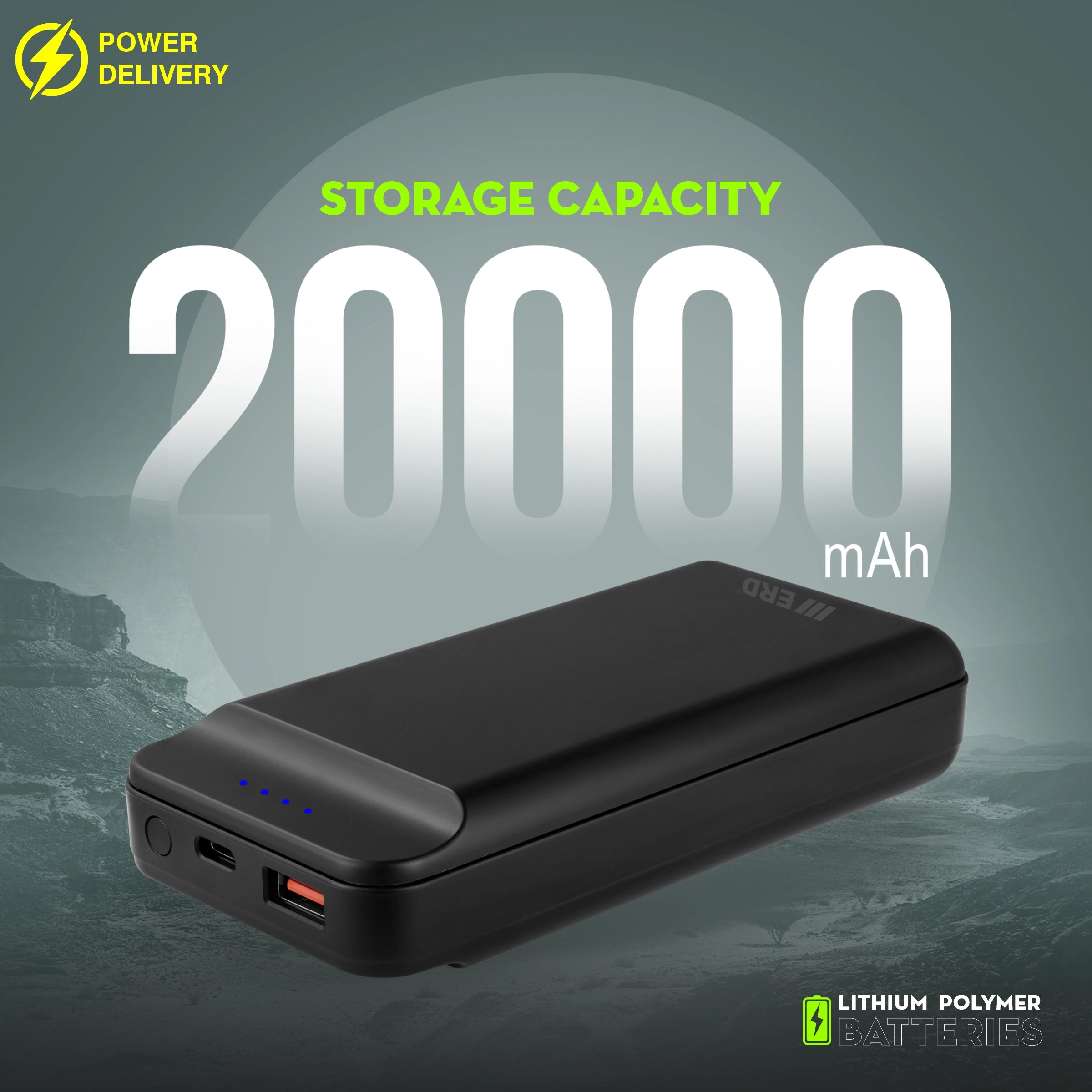 ERD PB-140 Power Bank 20000 mAh (25W)