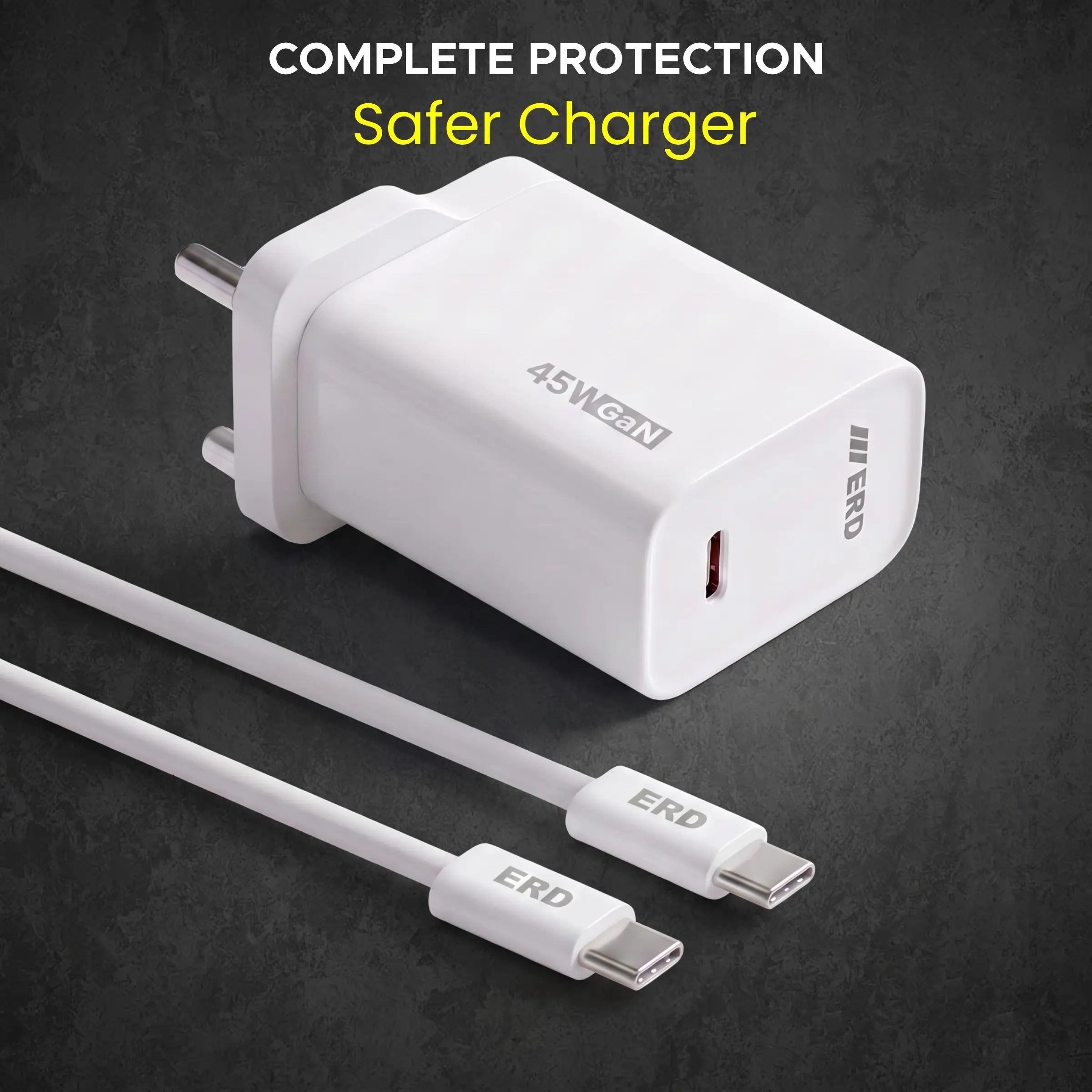 TC-154 USB-C GaN Charger 45W With C To C Cable