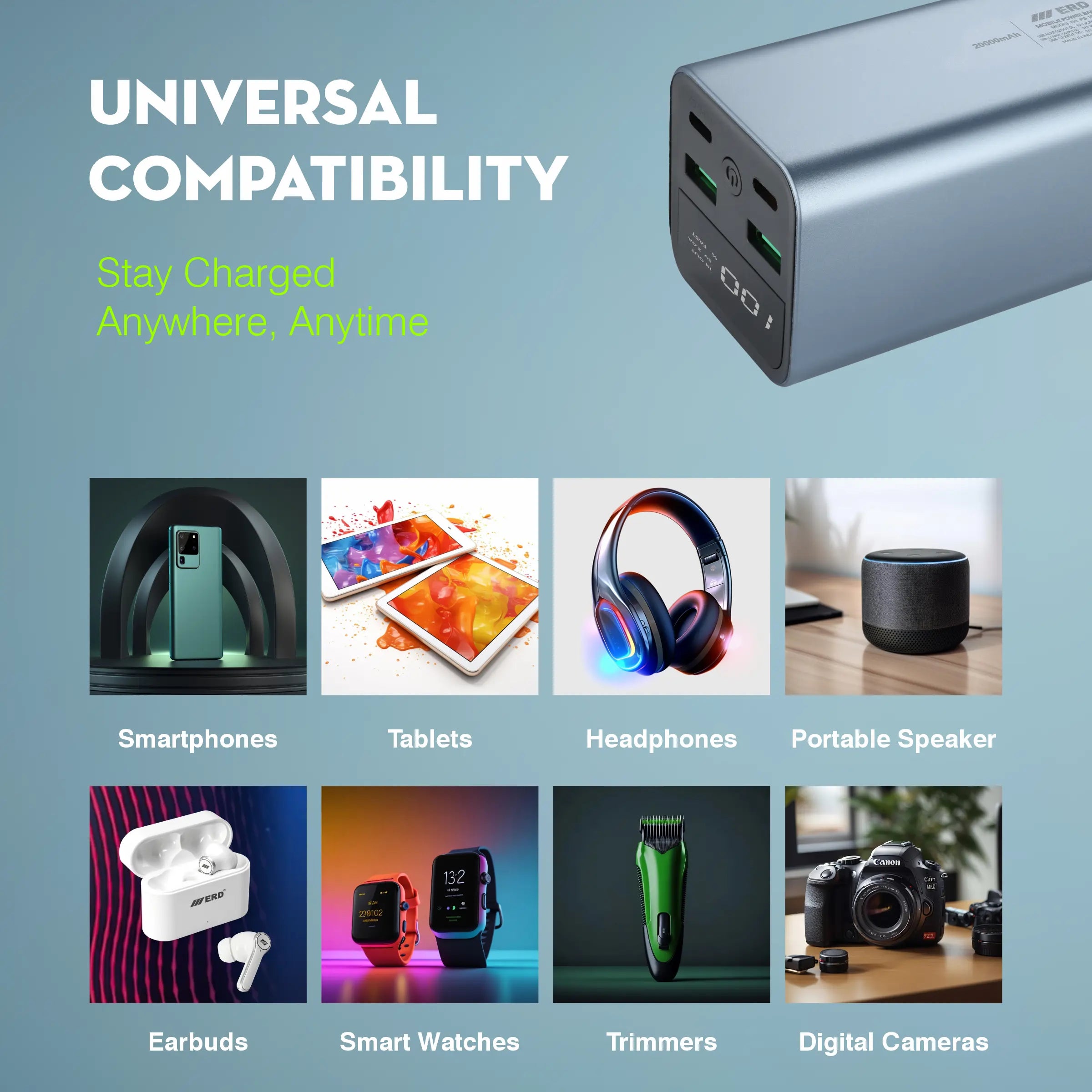 ERD PB-190 Power Bank 20000 mAh (25W)