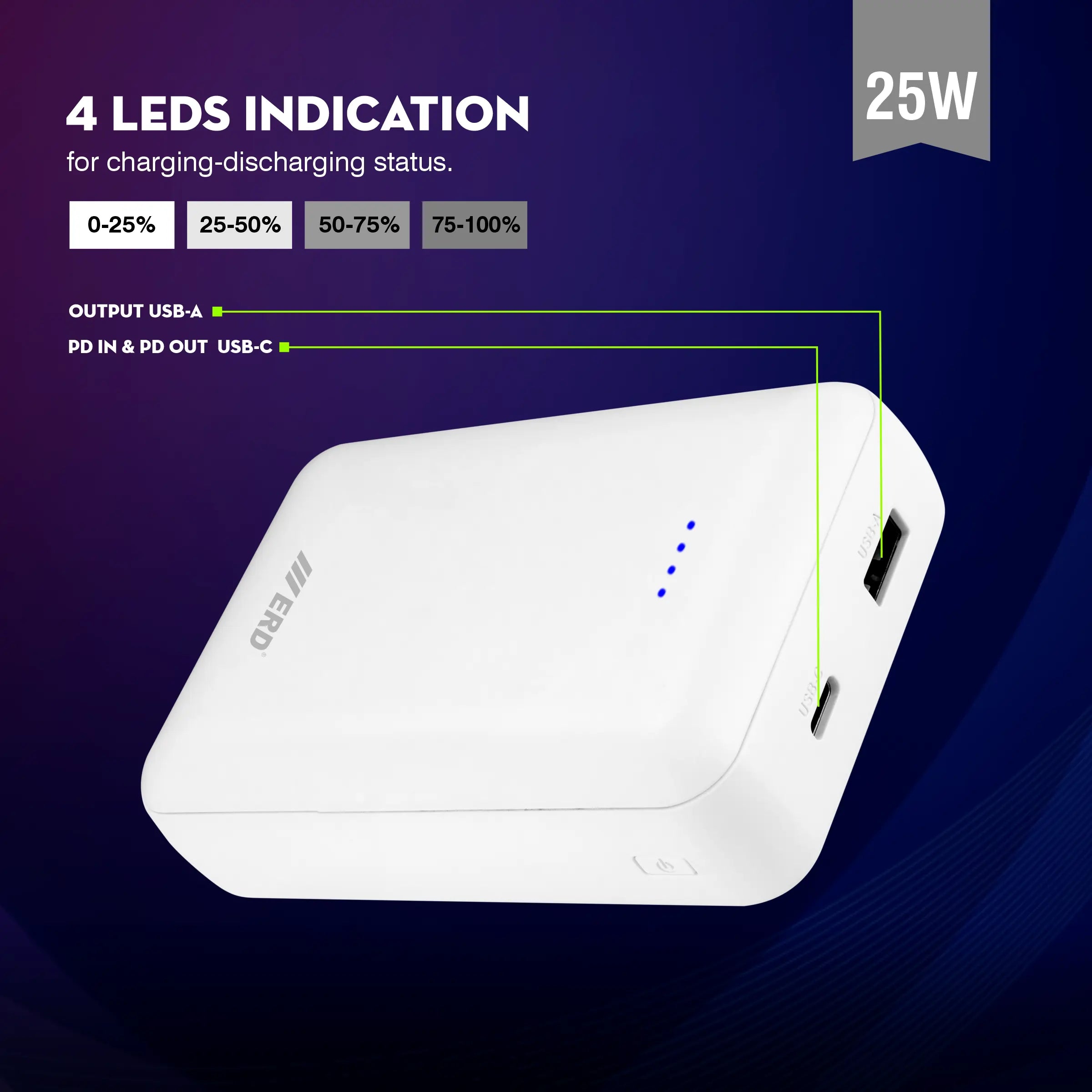 ERD PB-170 Power Bank 20000 mAh (25W)