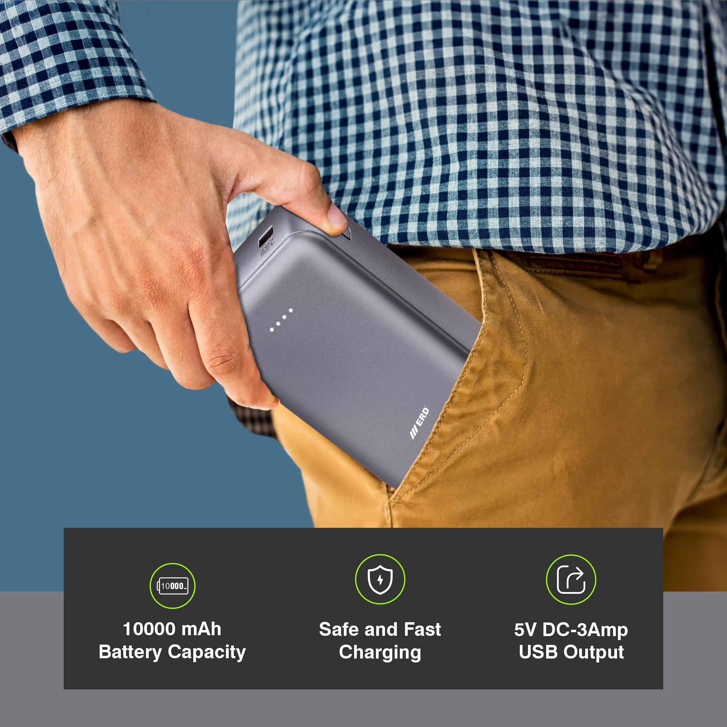 ERD PB-160 Power Bank 10000 mAh (25W)