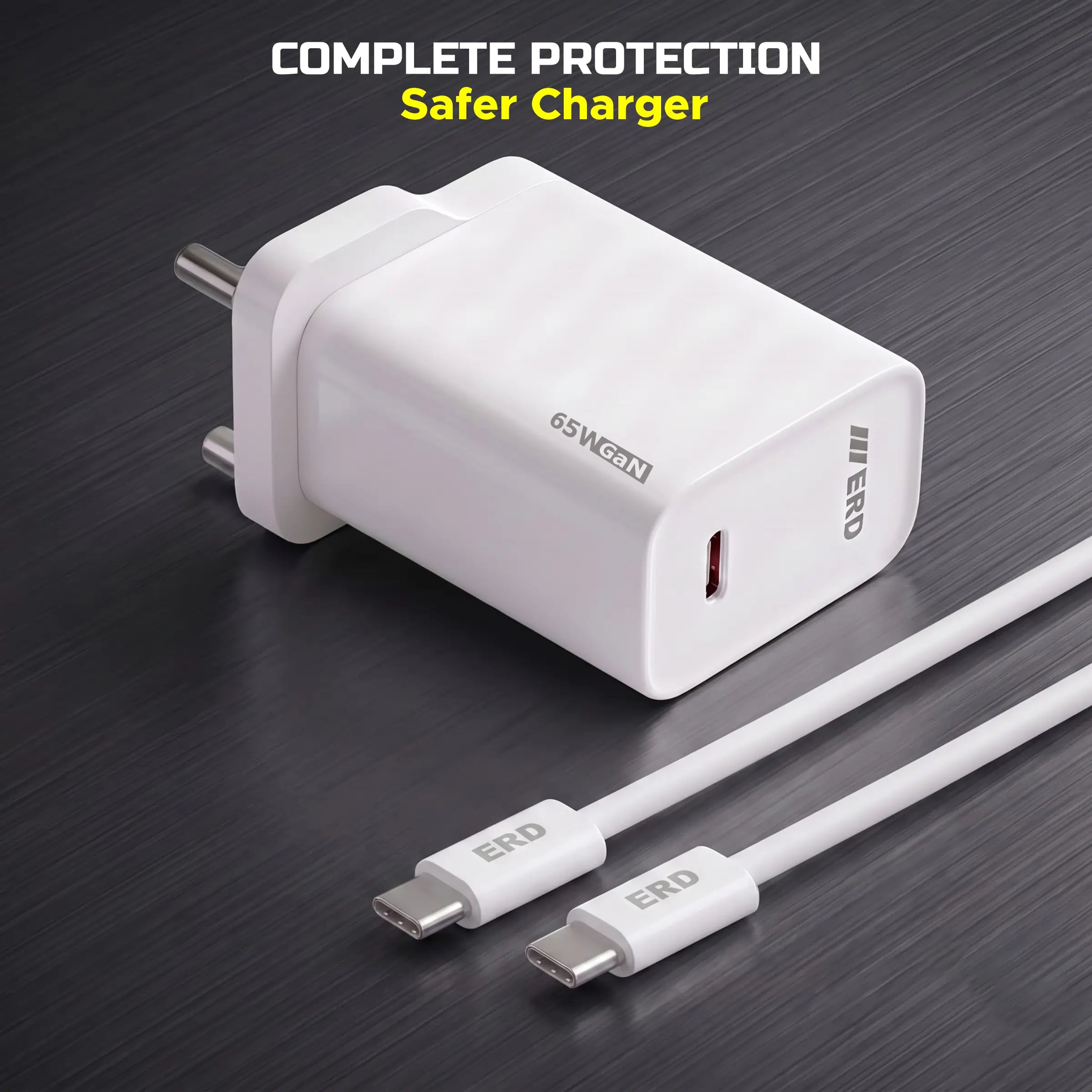 TC-155 USB-C GaN Charger, 65W WIth C to C Cable
