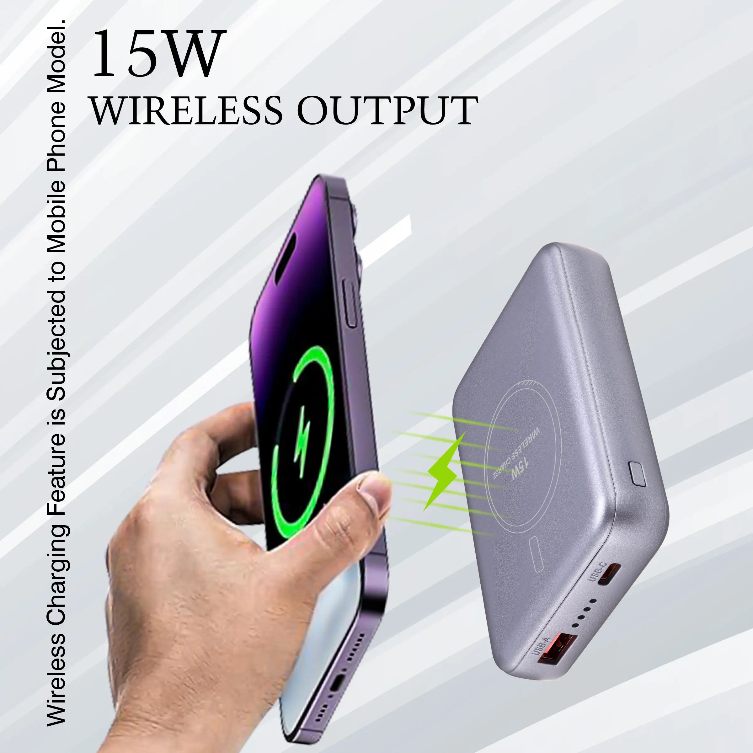 ERD PB-180 Power Bank 10000 mAh (25W) with Wireless Charging