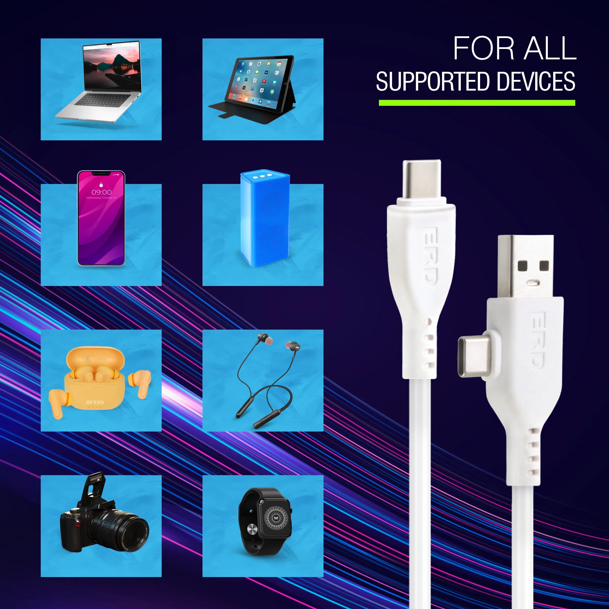 ERD UC-102 Multi USB Data Cable (2 in1)