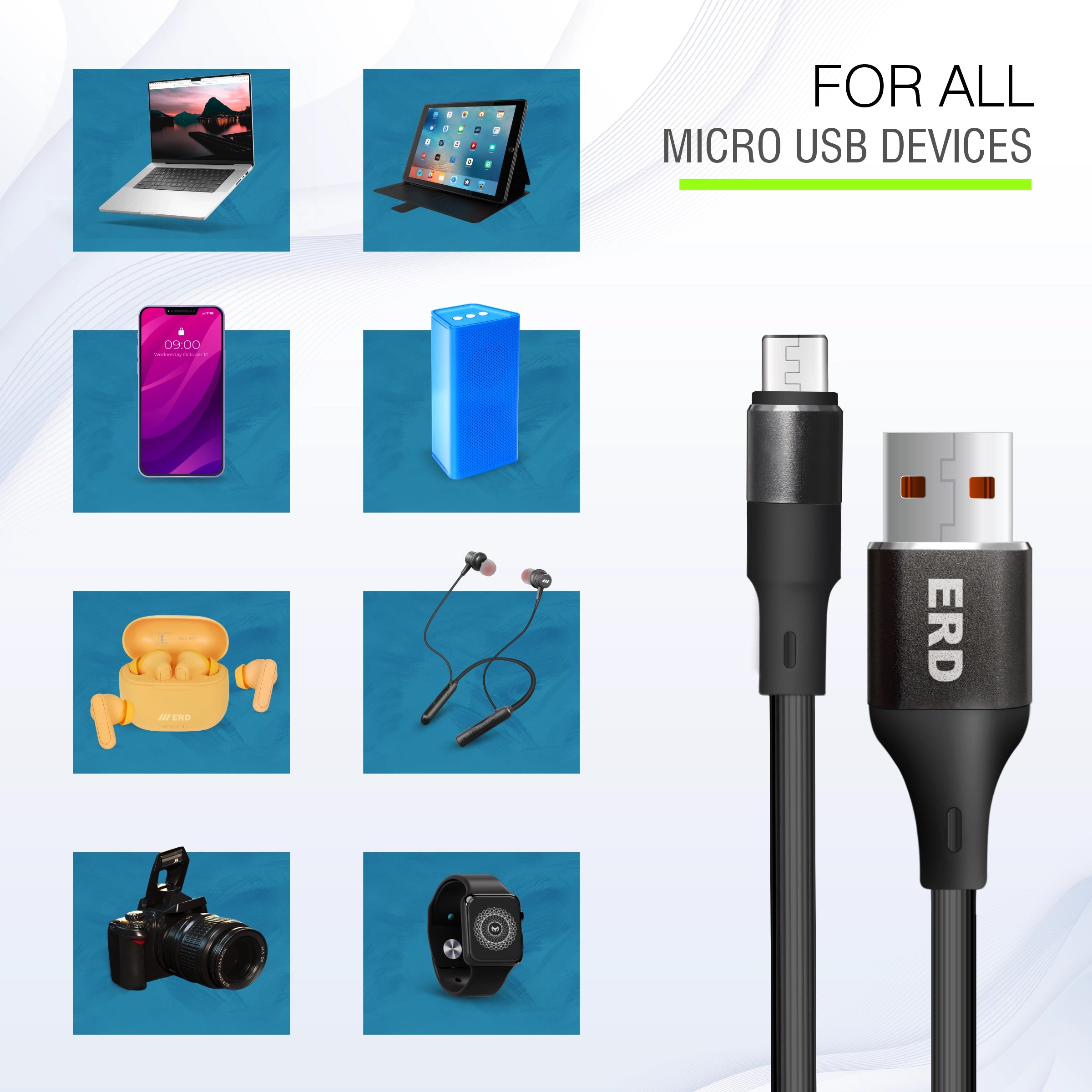ERD UC-161 Micro USB Metal Data Cable
