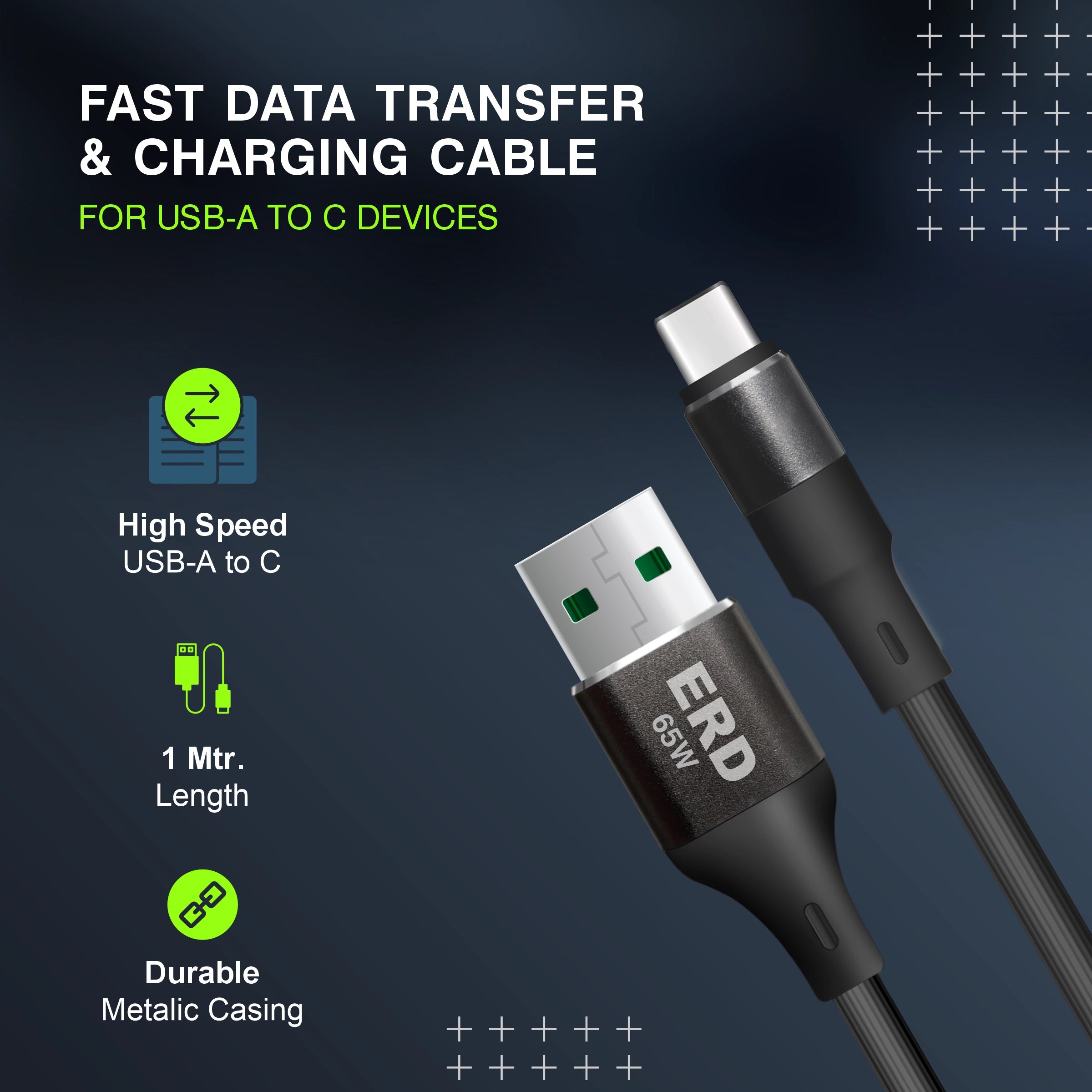 ERD UC-141 USB-C Metal Data Cable