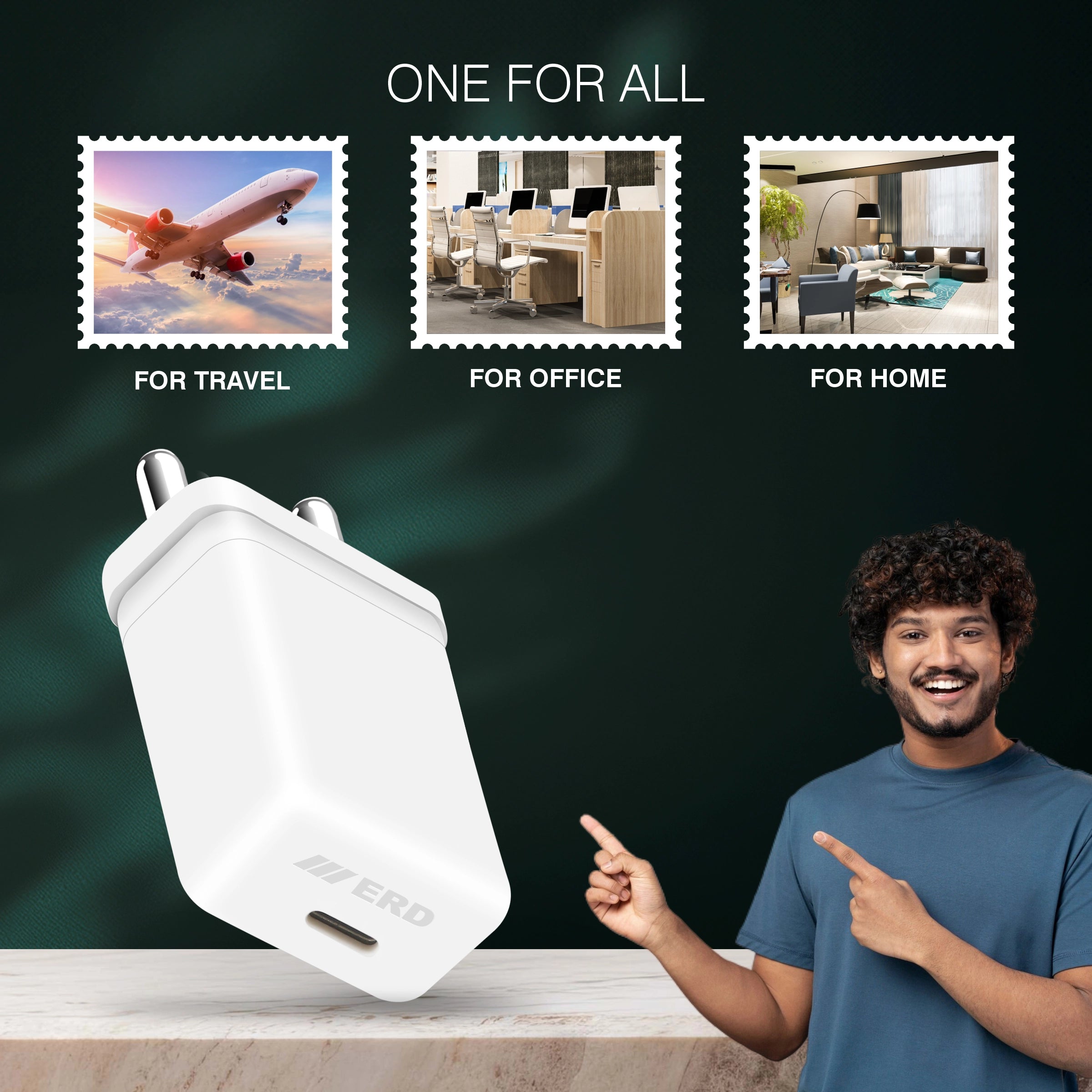 ERD TC-132 USB C PD CHARGER DOCK 25W