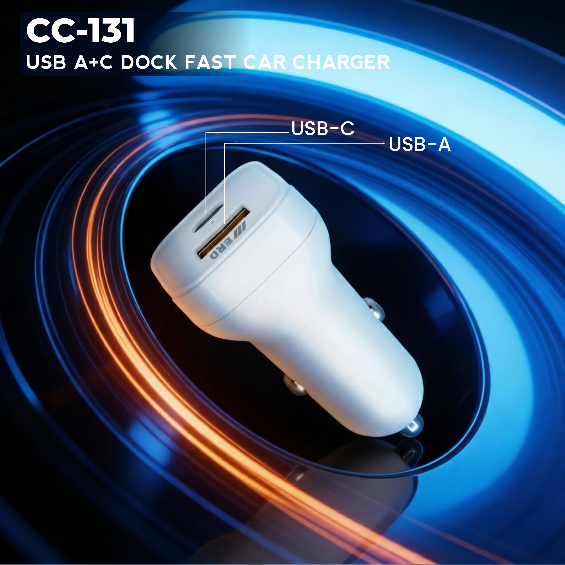 CC-131 USB-A /C FAST CAR CHARGER