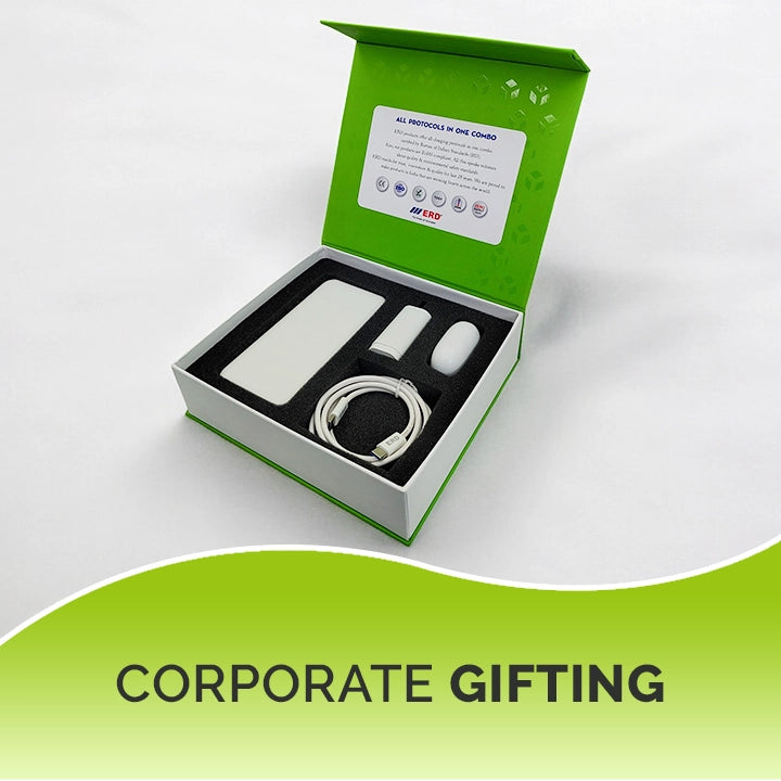 Product set in a green box with 'Corporate Gifting' text on a white background